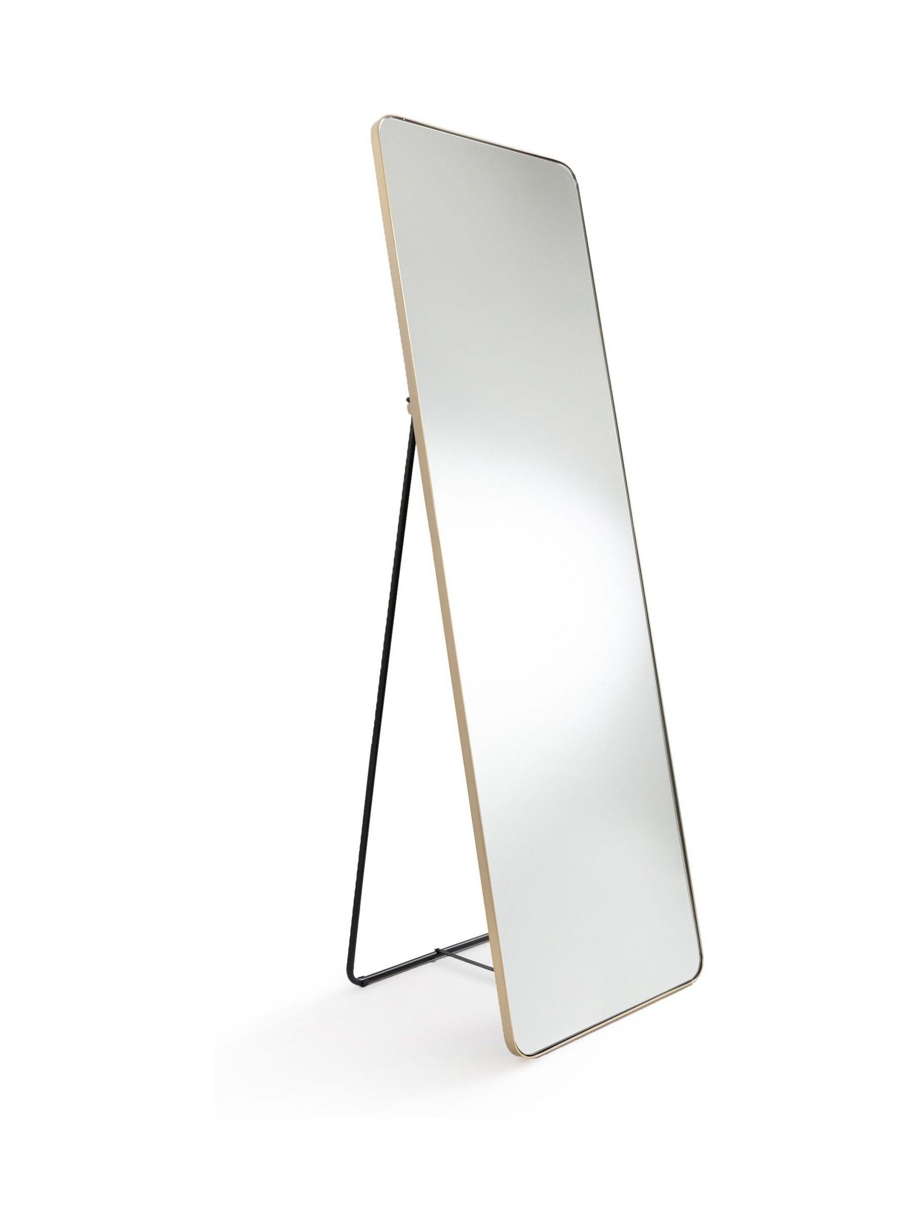 La Redoute Intérieurs Brass Iodus 50 x 150cm Standing Psyche Mirror - Image 1 of 5
