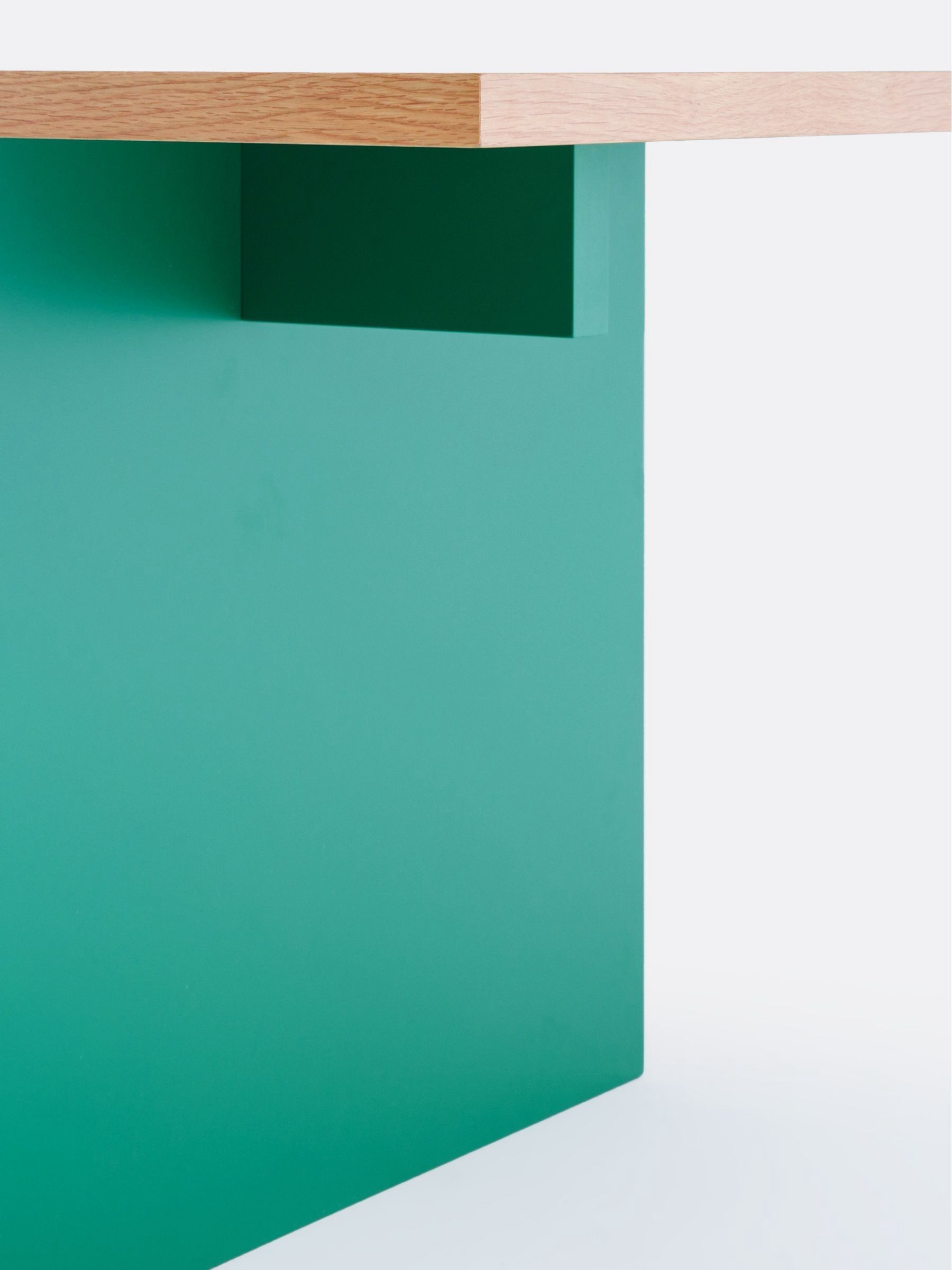 La Redoute Intérieurs Oak Green Deling 8 Seater Rectangular Dining Table - Image 5 of 5