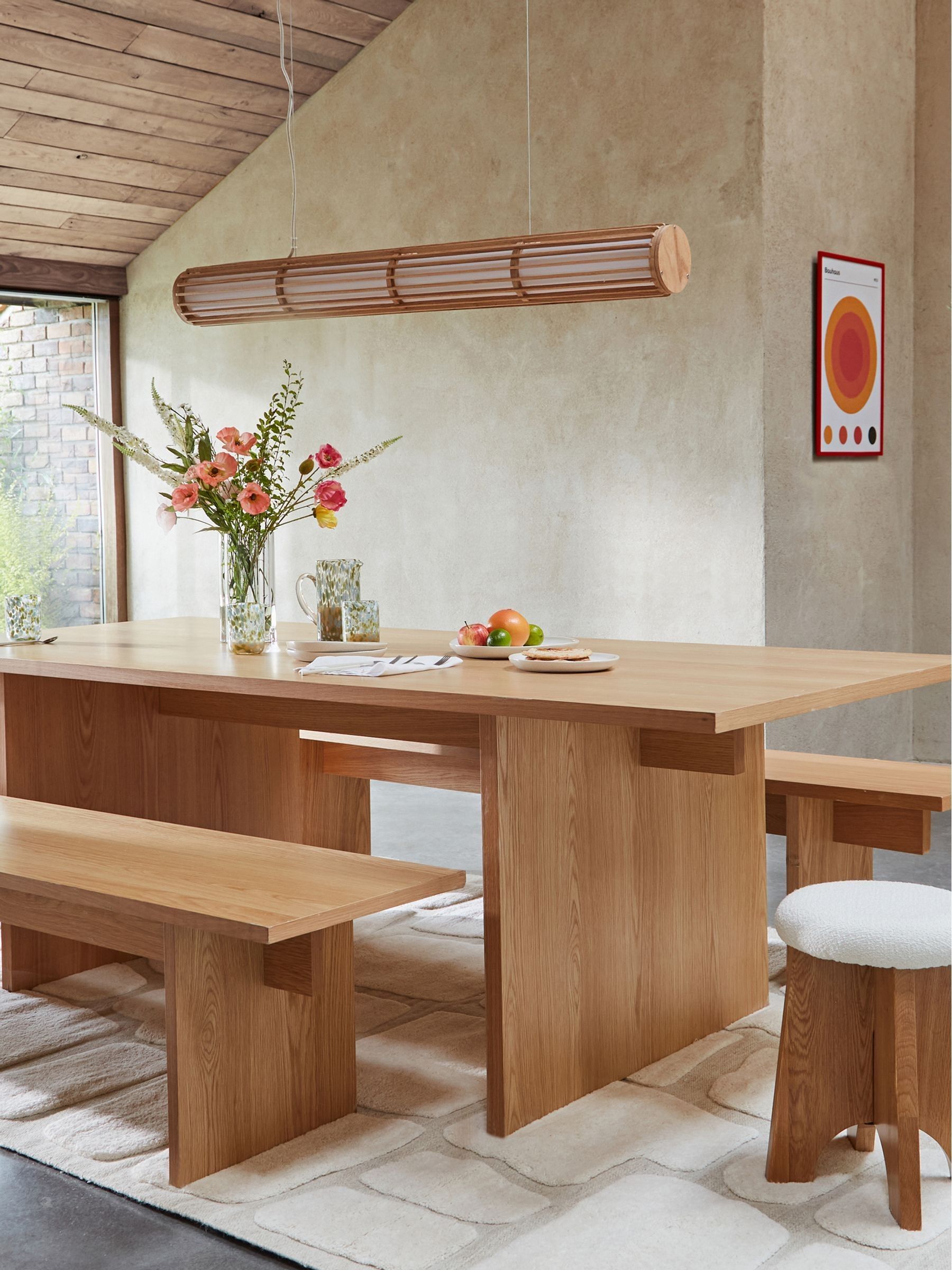 La Redoute Intérieurs Oak Deling 8 Seater Rectangular Dining Table - Image 1 of 5