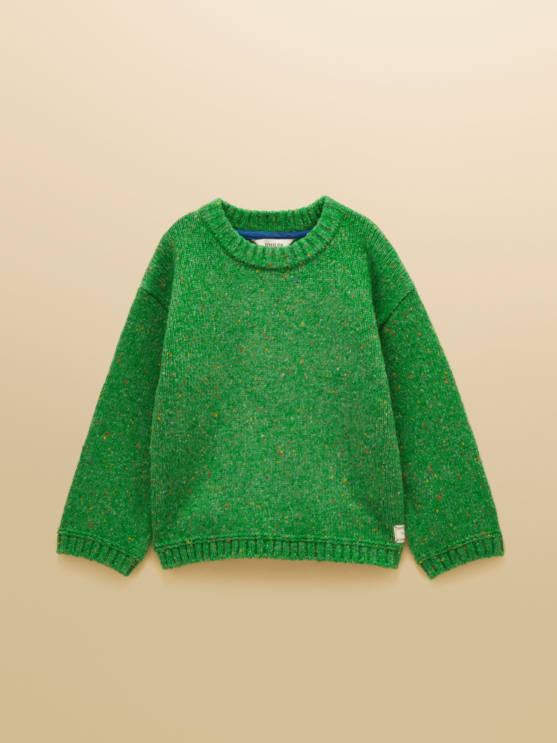 Kids' Fisherman Green Rib Jumper - Image 1 of 4 Kids' Fisherman Green Rib Jumper - Image 1 of 4