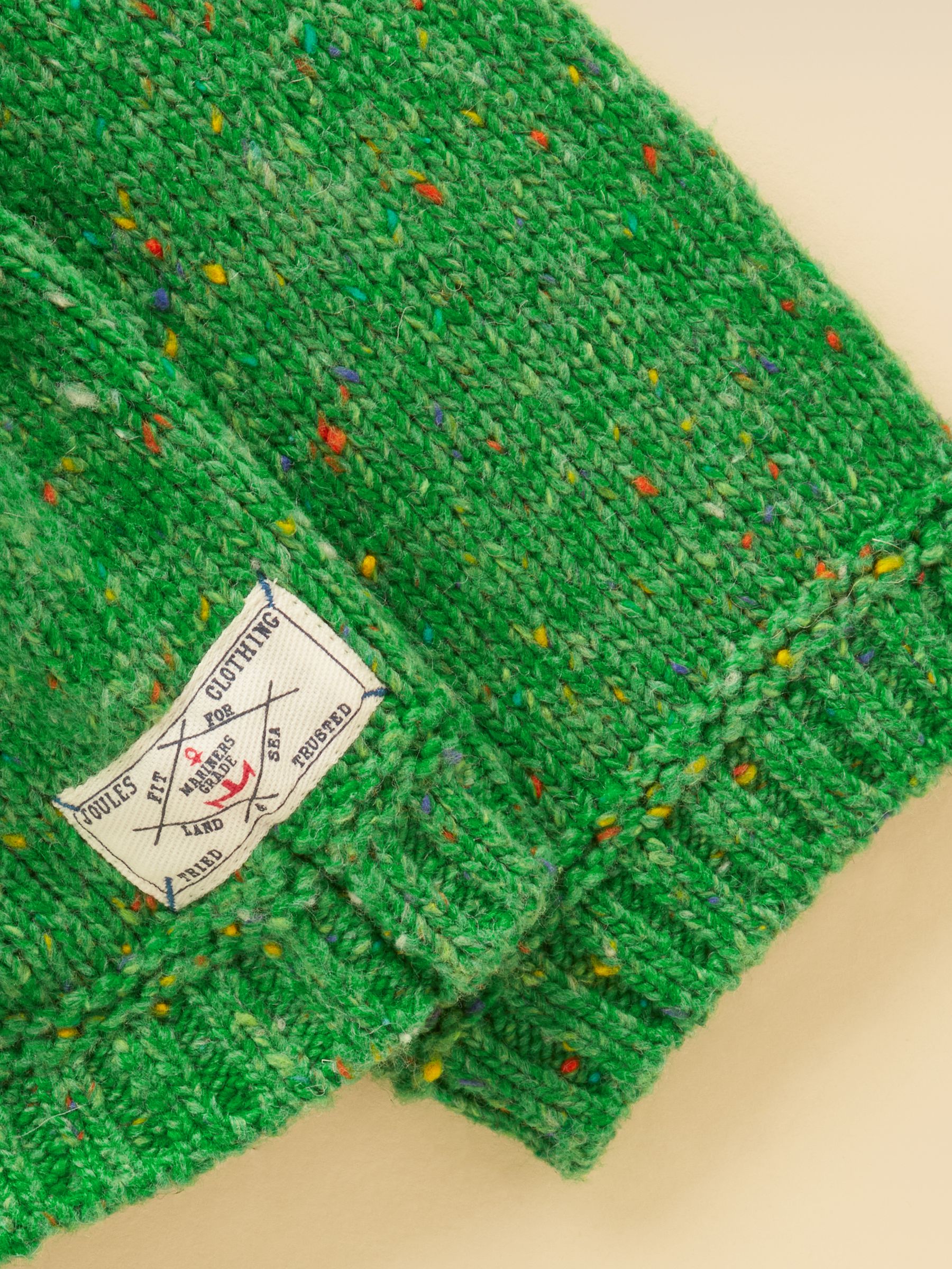 Kids' Fisherman Green Rib Jumper - Image 3 of 4