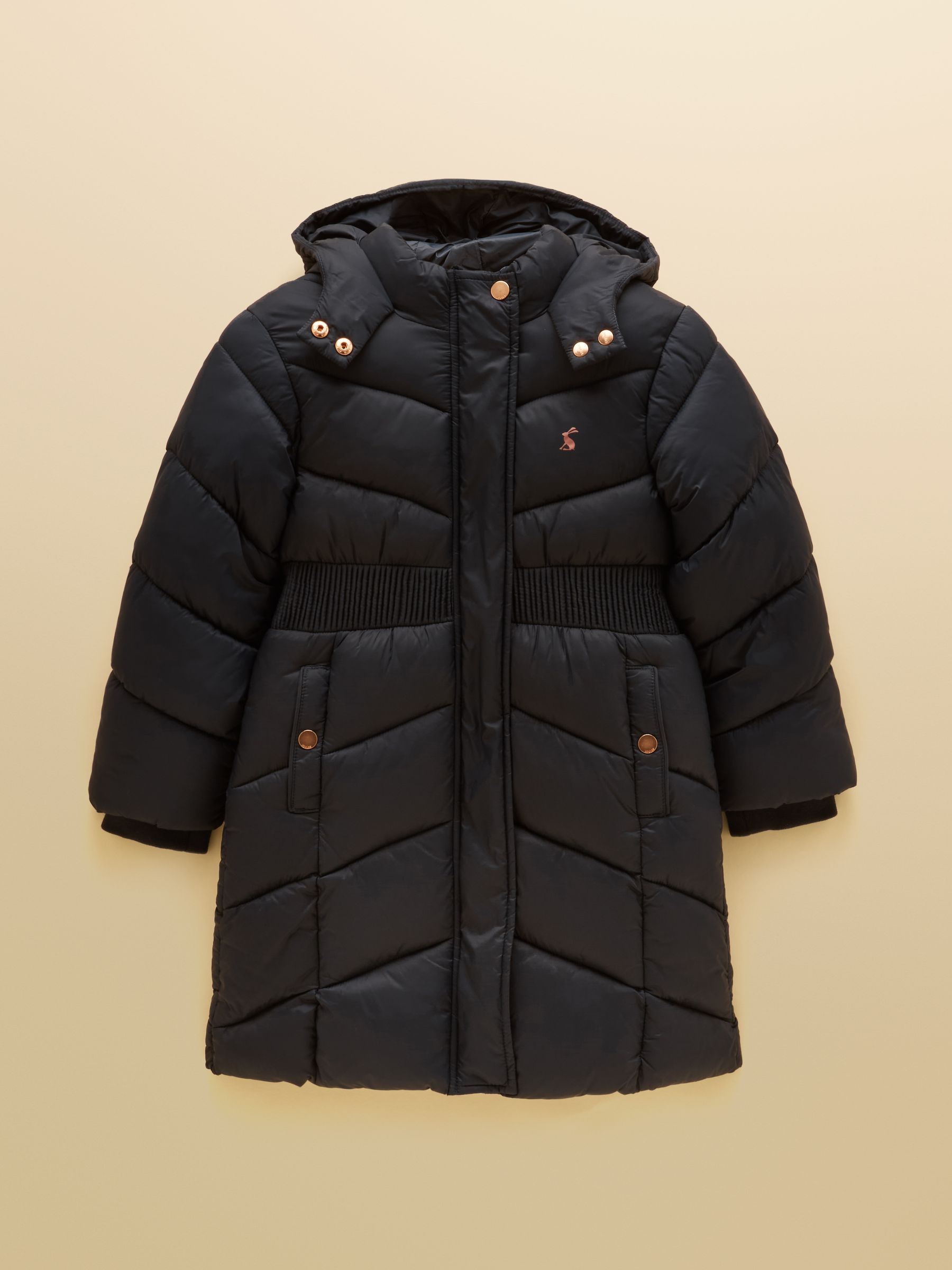 Girls' Chloe Navy Blue Showerproof Padded Coat - Image 1 of 4