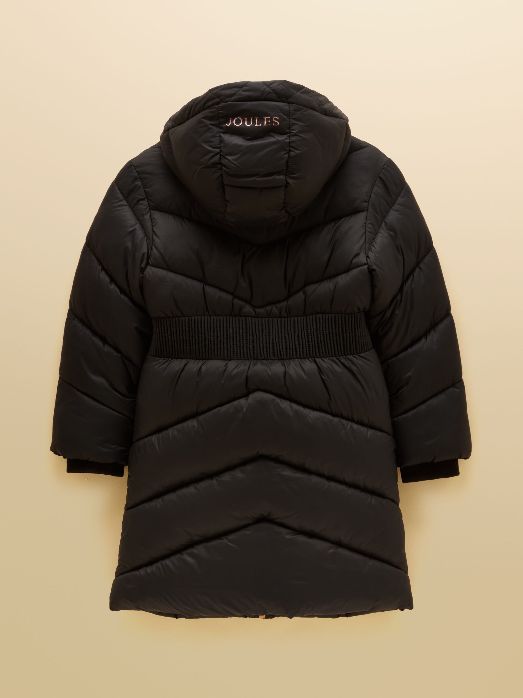 Girls' Chloe Black Showerproof Padded Coat - Image 2 of 4