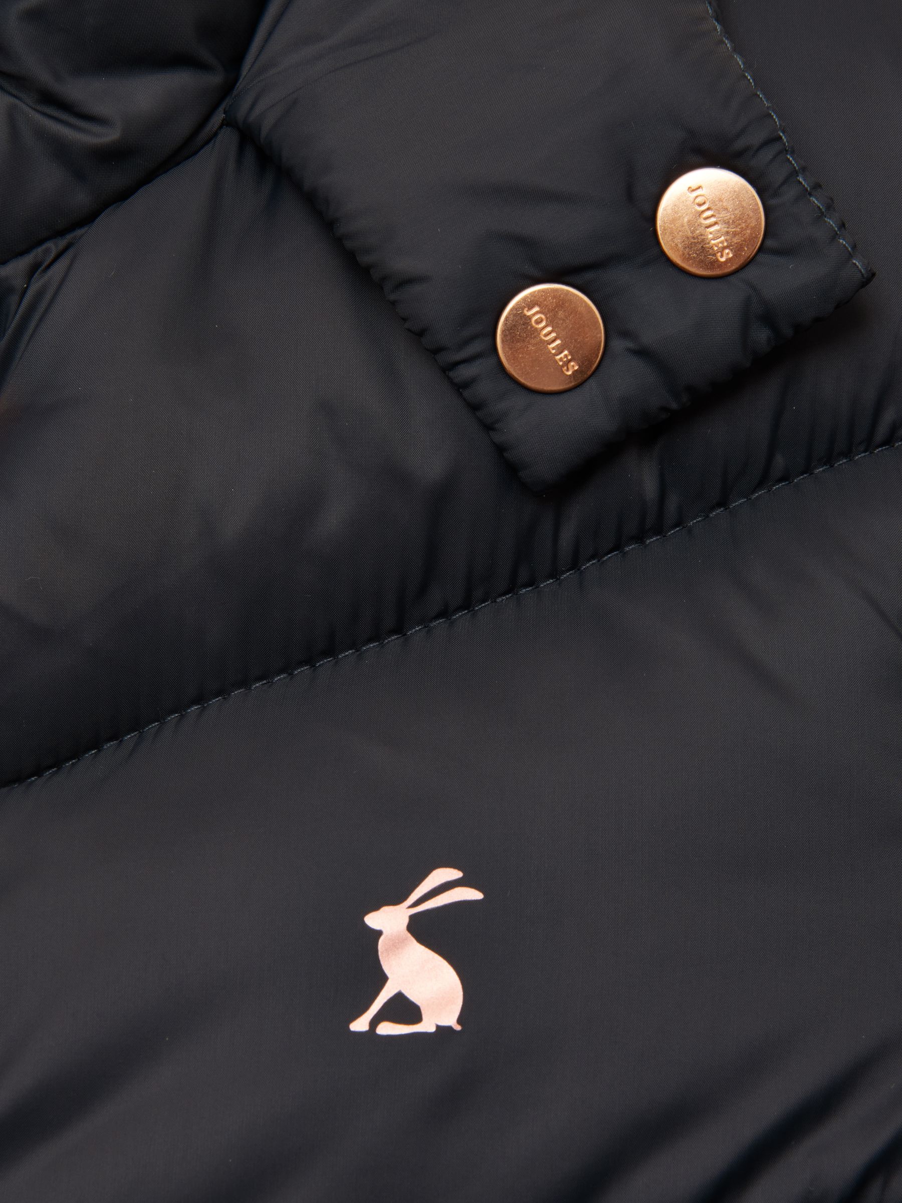 Girls' Chloe Black Showerproof Padded Coat - Image 3 of 4