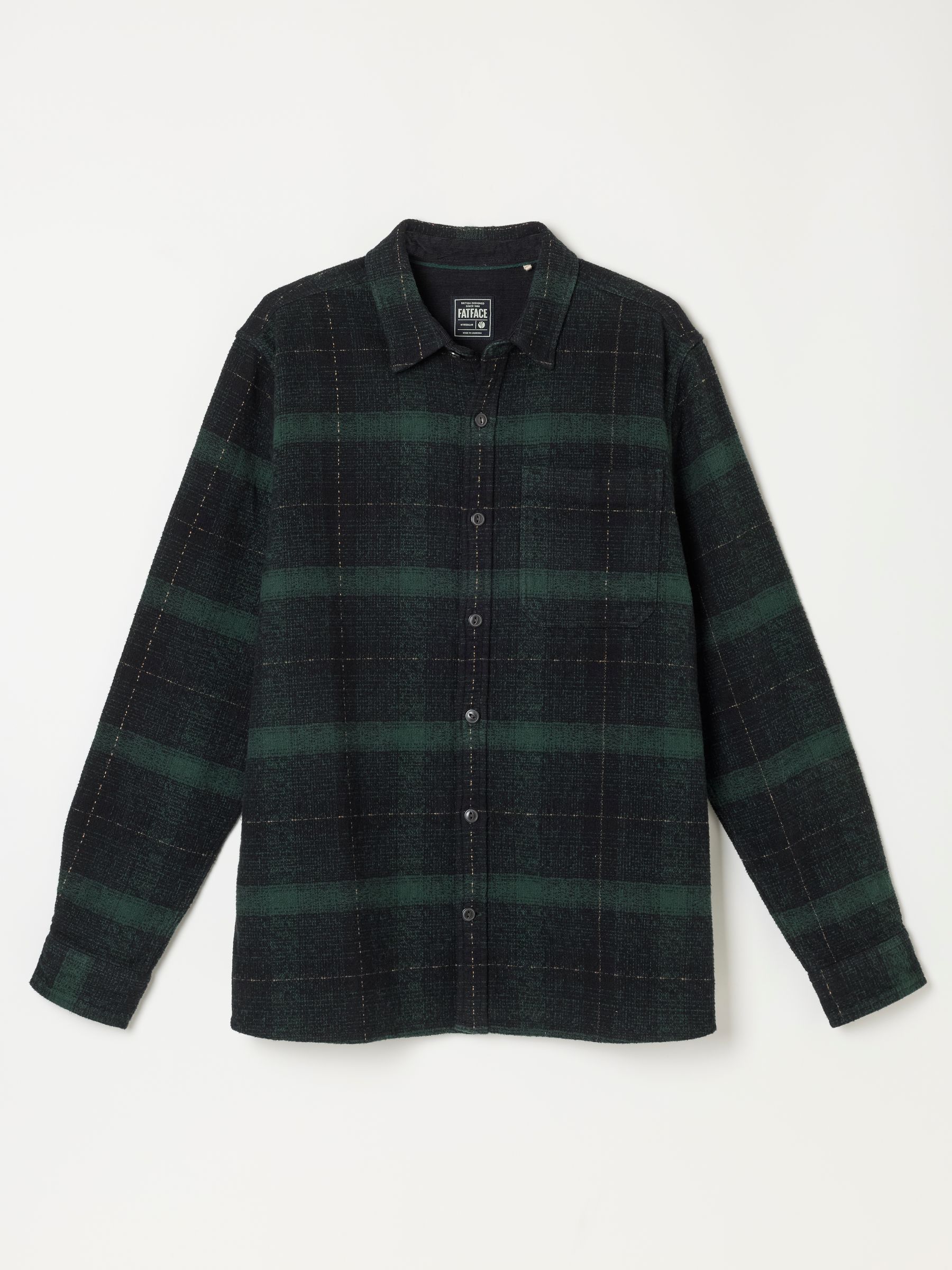 Carron Green Long Sleeve Check Shirt - Image 5 of 5 Carron Green Long Sleeve Check Shirt - Image 5 of 5