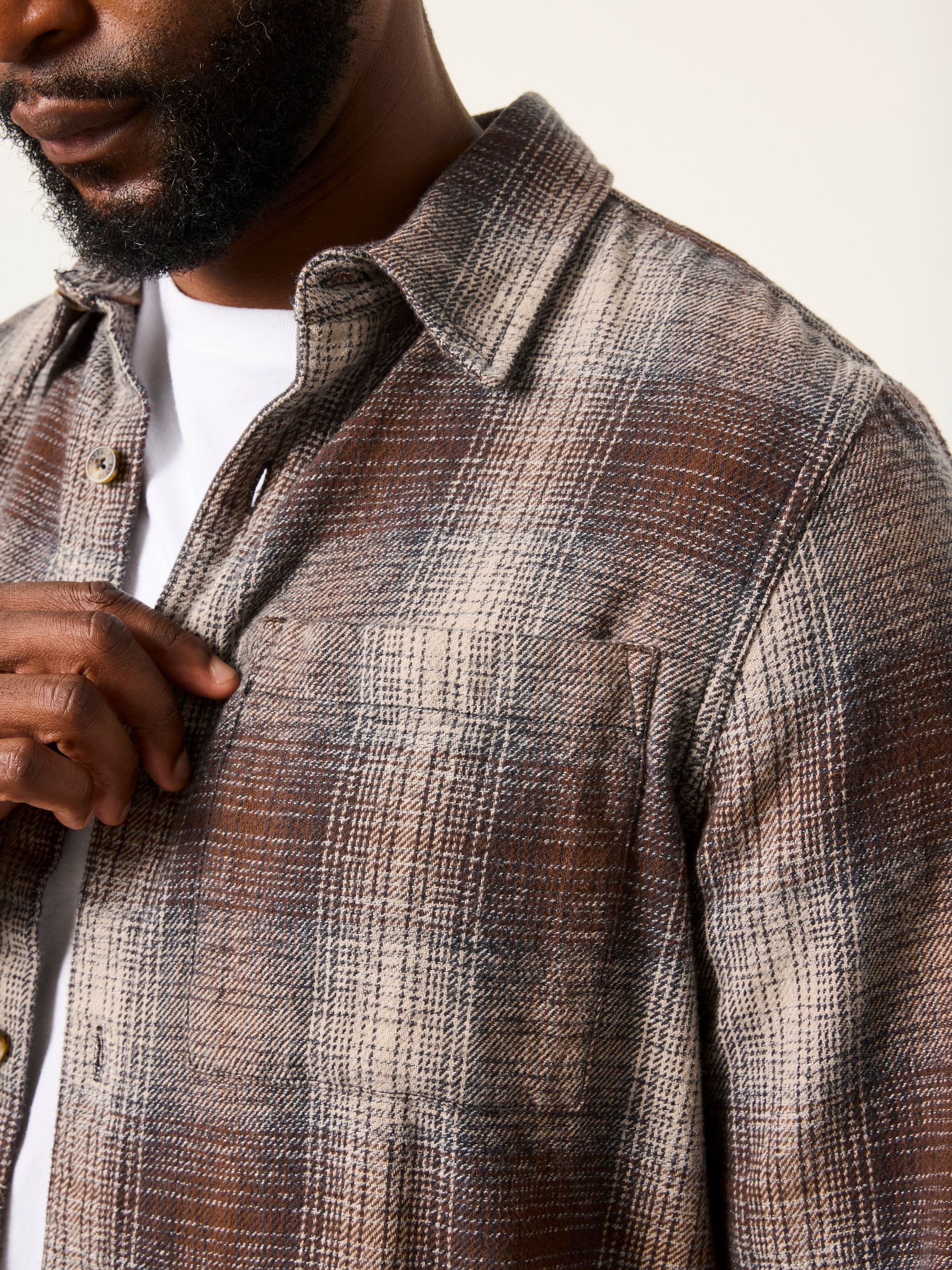 Brown Long Sleeve Crail Check Shirt - Image 3 of 7