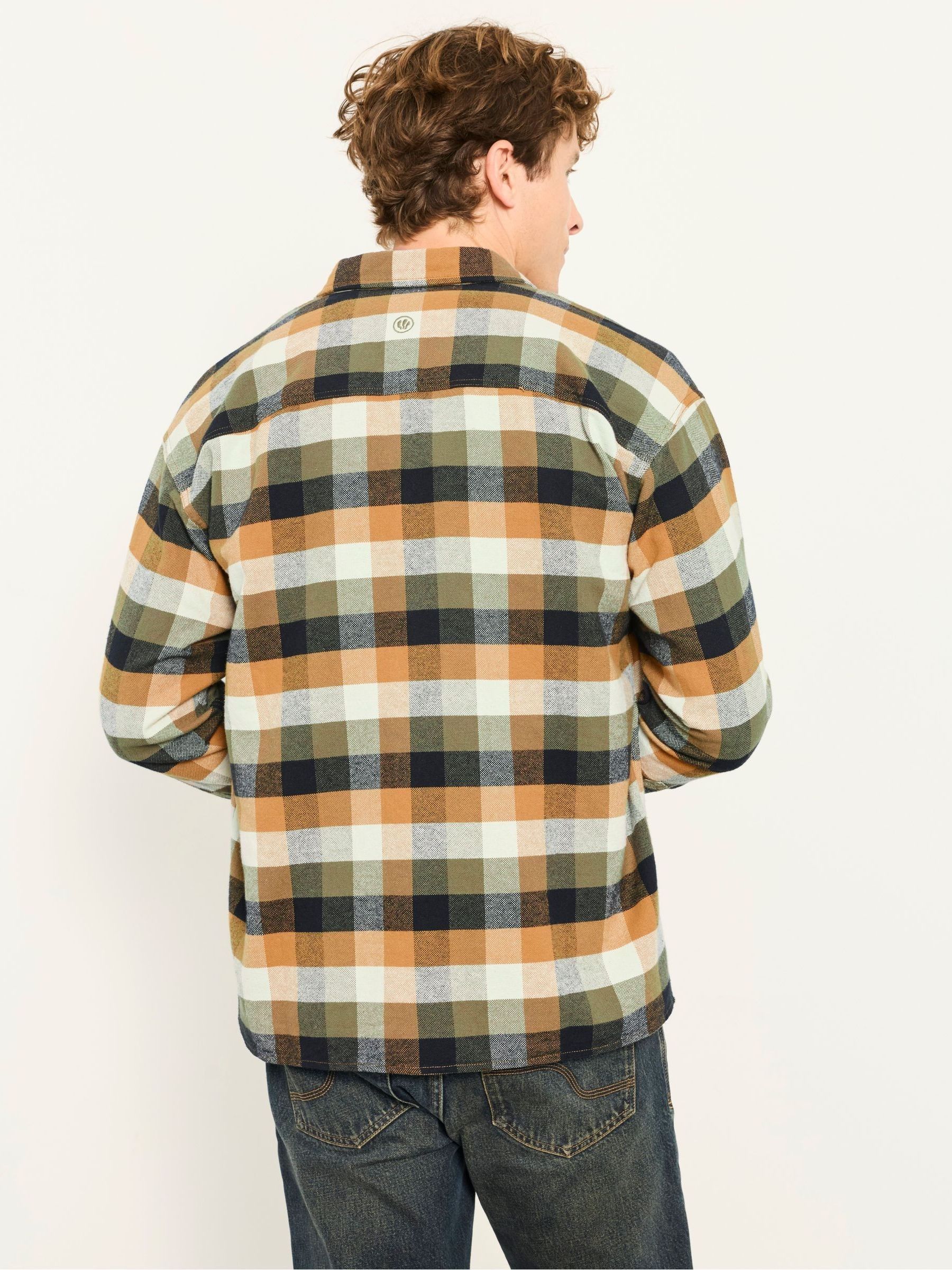 Brora Yellow Long Sleeve Relaxed Fit Check Shirt - Image 2 of 5