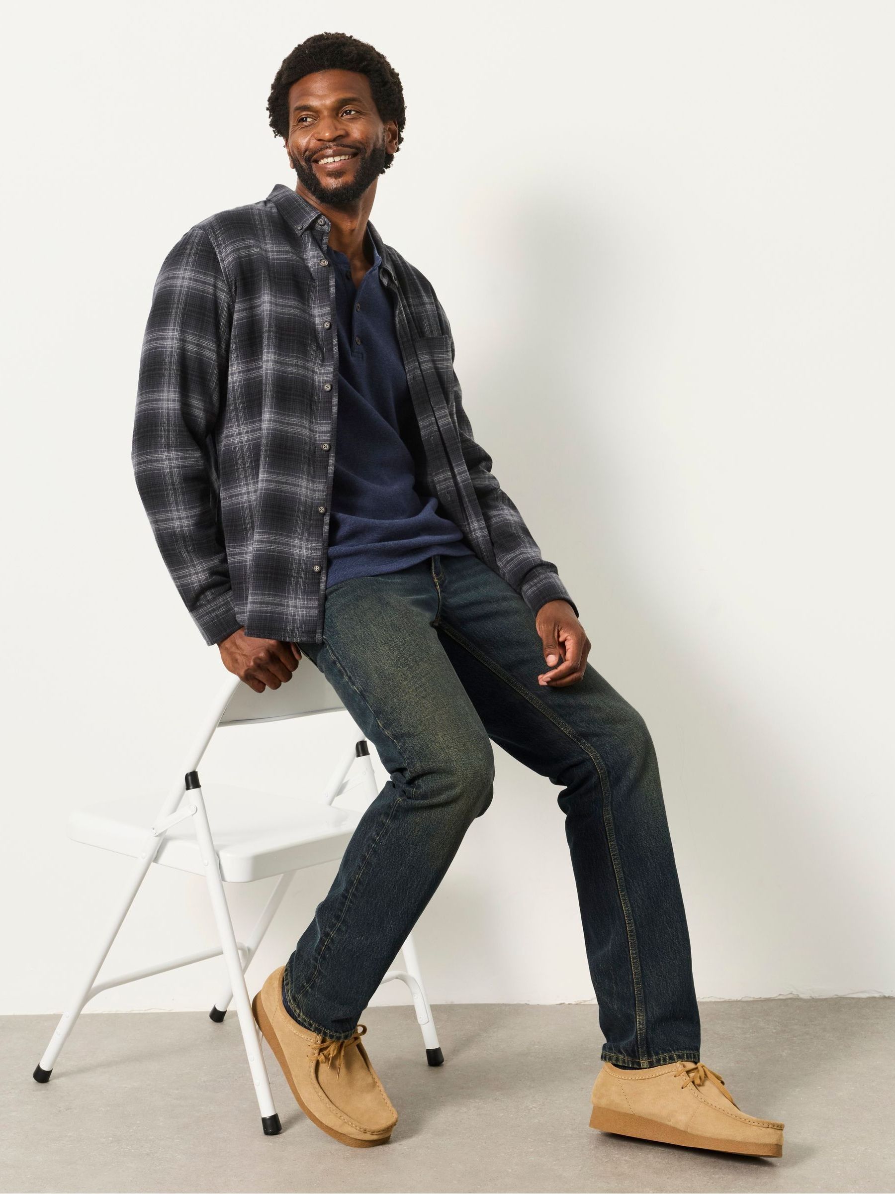 Black Long Sleeve York Check Shirt - Image 5 of 6
