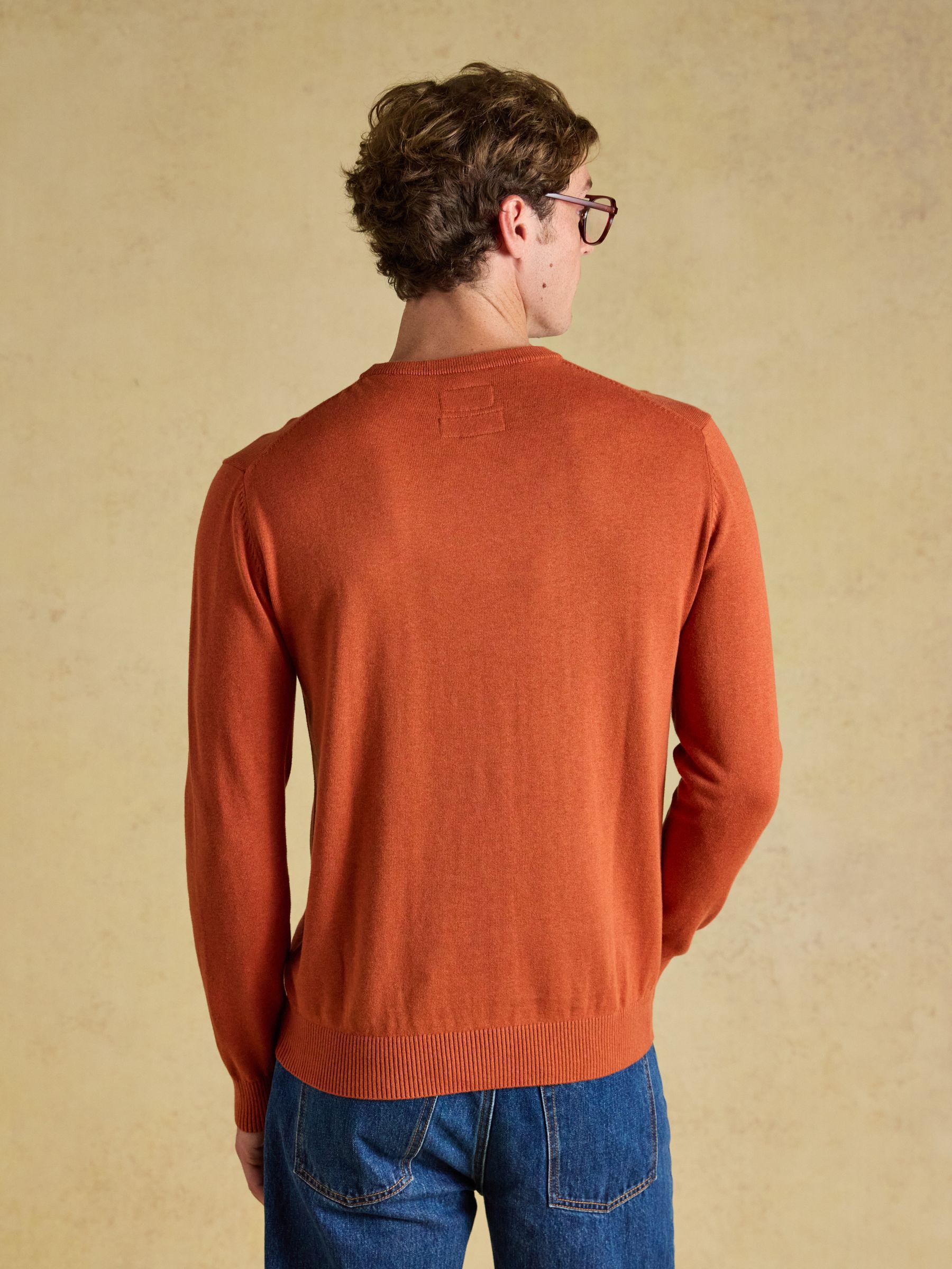 Hillside Orange Crew Neck Knitted Jumper - Image 2 of 7 Hillside Orange Crew Neck Knitted Jumper - Image 2 of 7