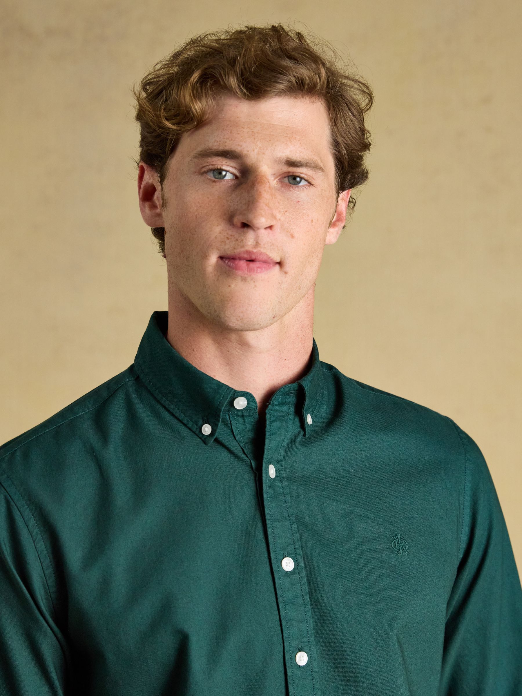 Green Garment Dyed Long Sleeve Cotton Shirt - Image 5 of 7