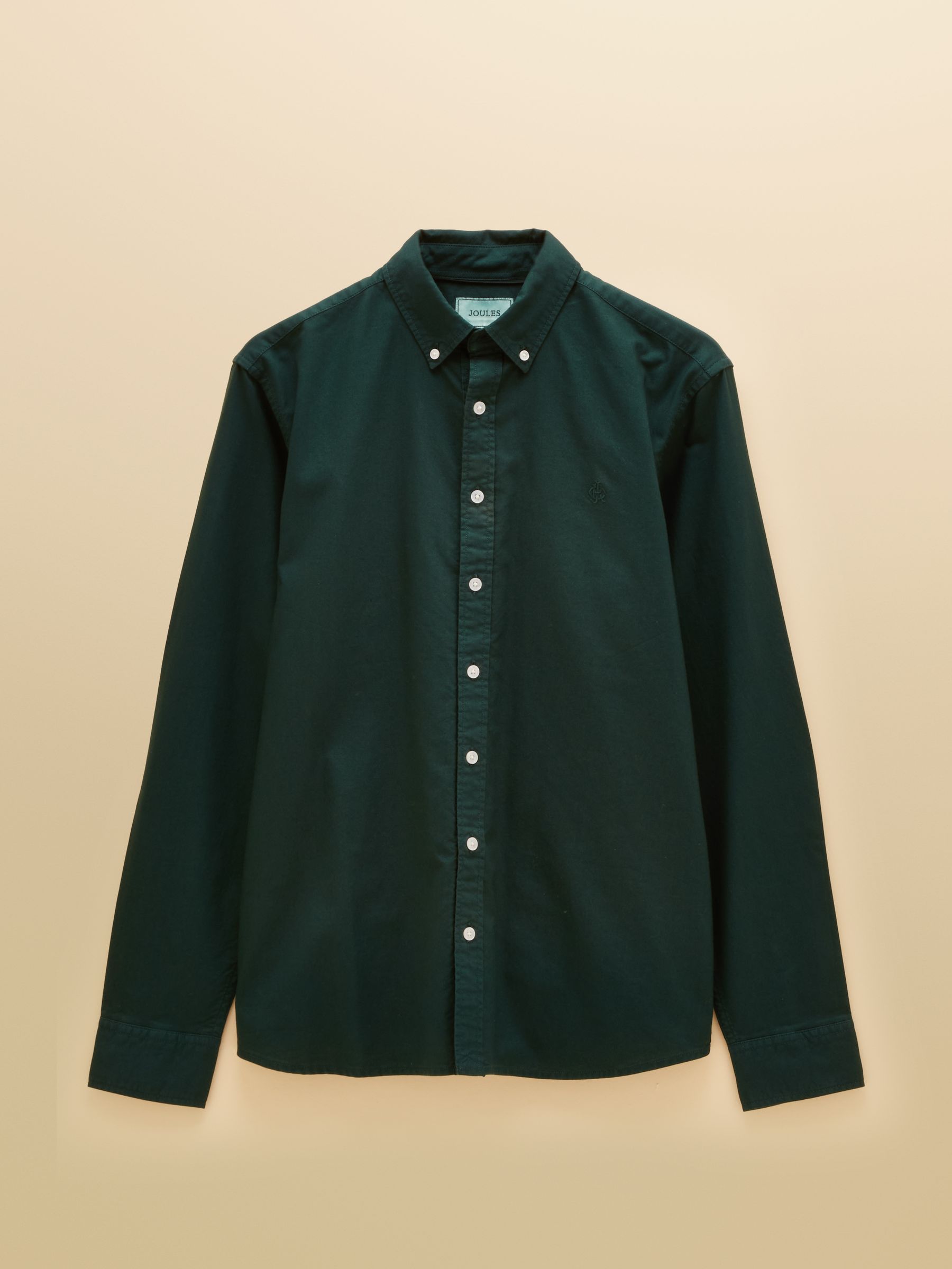 Green Garment Dyed Long Sleeve Cotton Shirt - Image 7 of 7