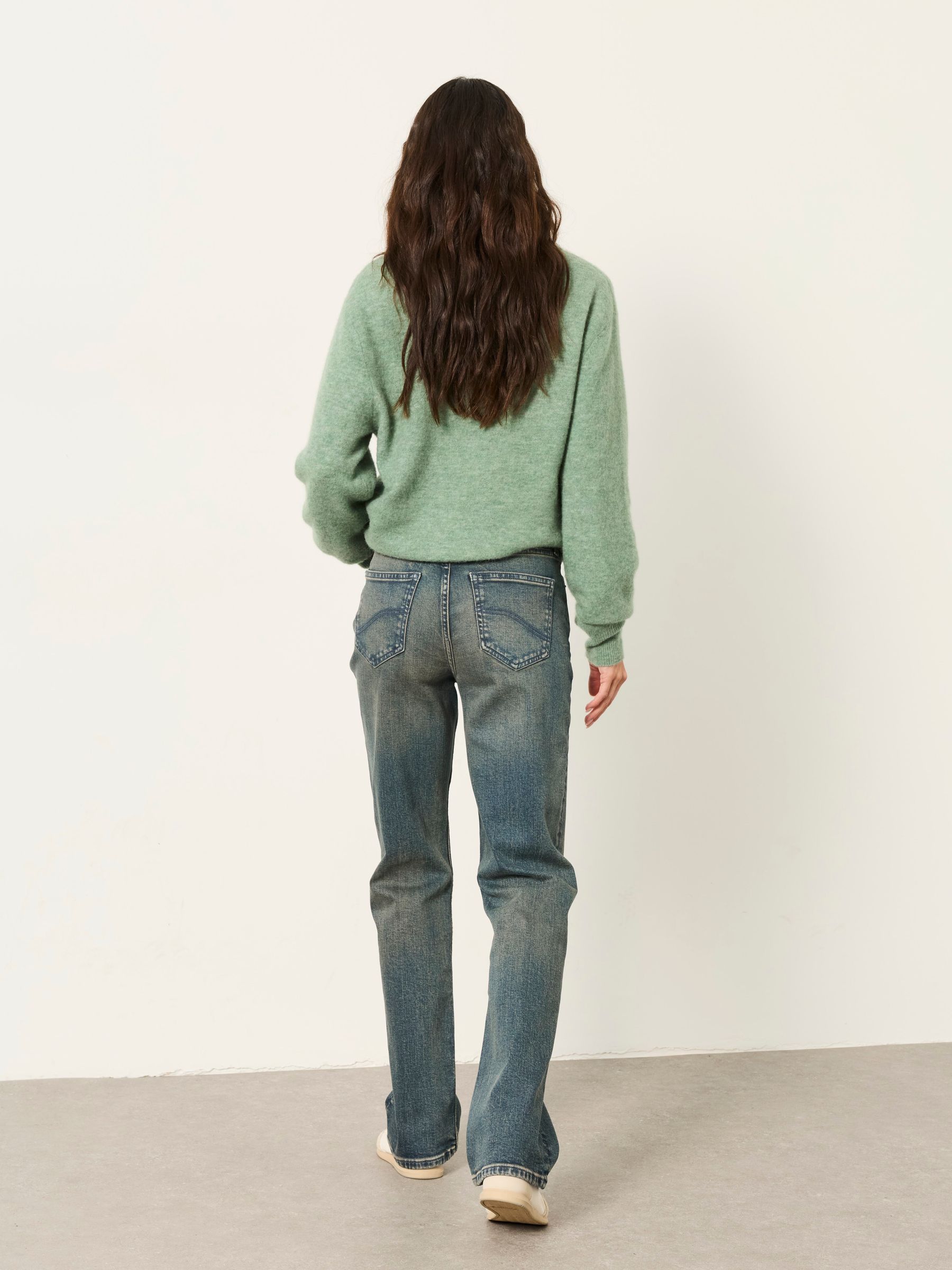 Carmel Teal Blue Petite Comfort Straight Jeans - Image 2 of 5