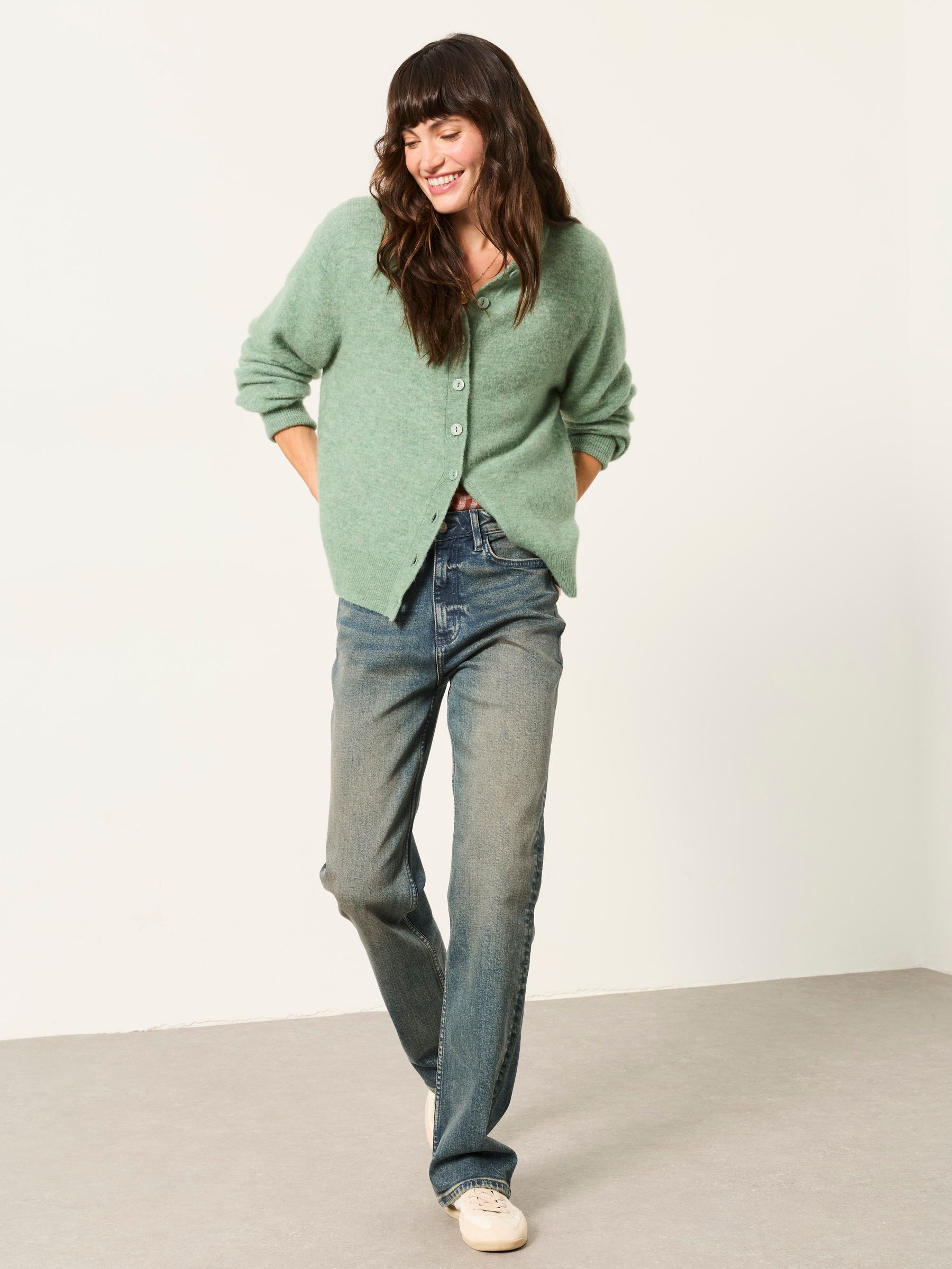 Carmel Teal Blue Petite Comfort Straight Jeans - Image 4 of 5