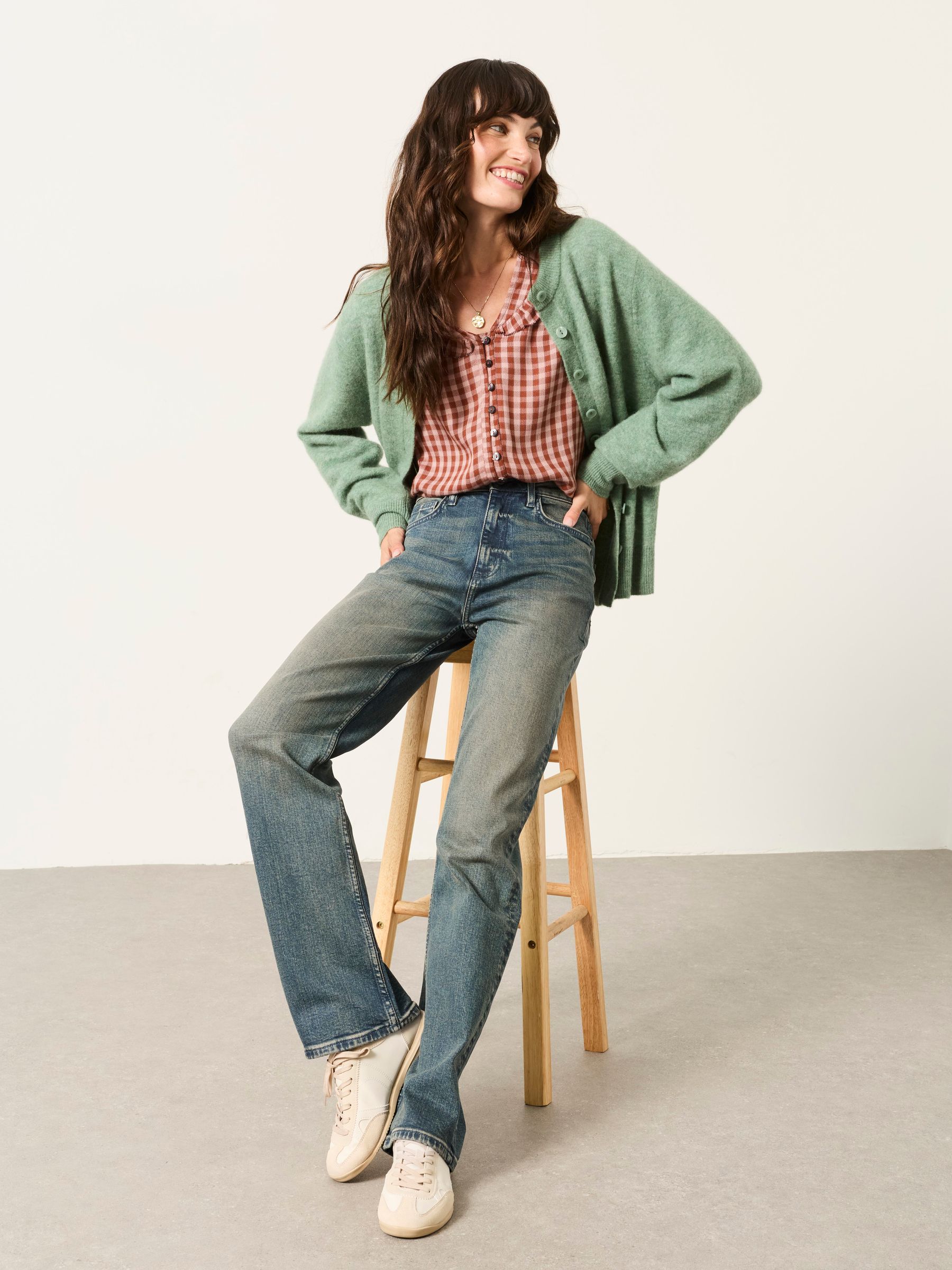 Carmel Teal Blue Petite Comfort Straight Jeans - Image 5 of 5