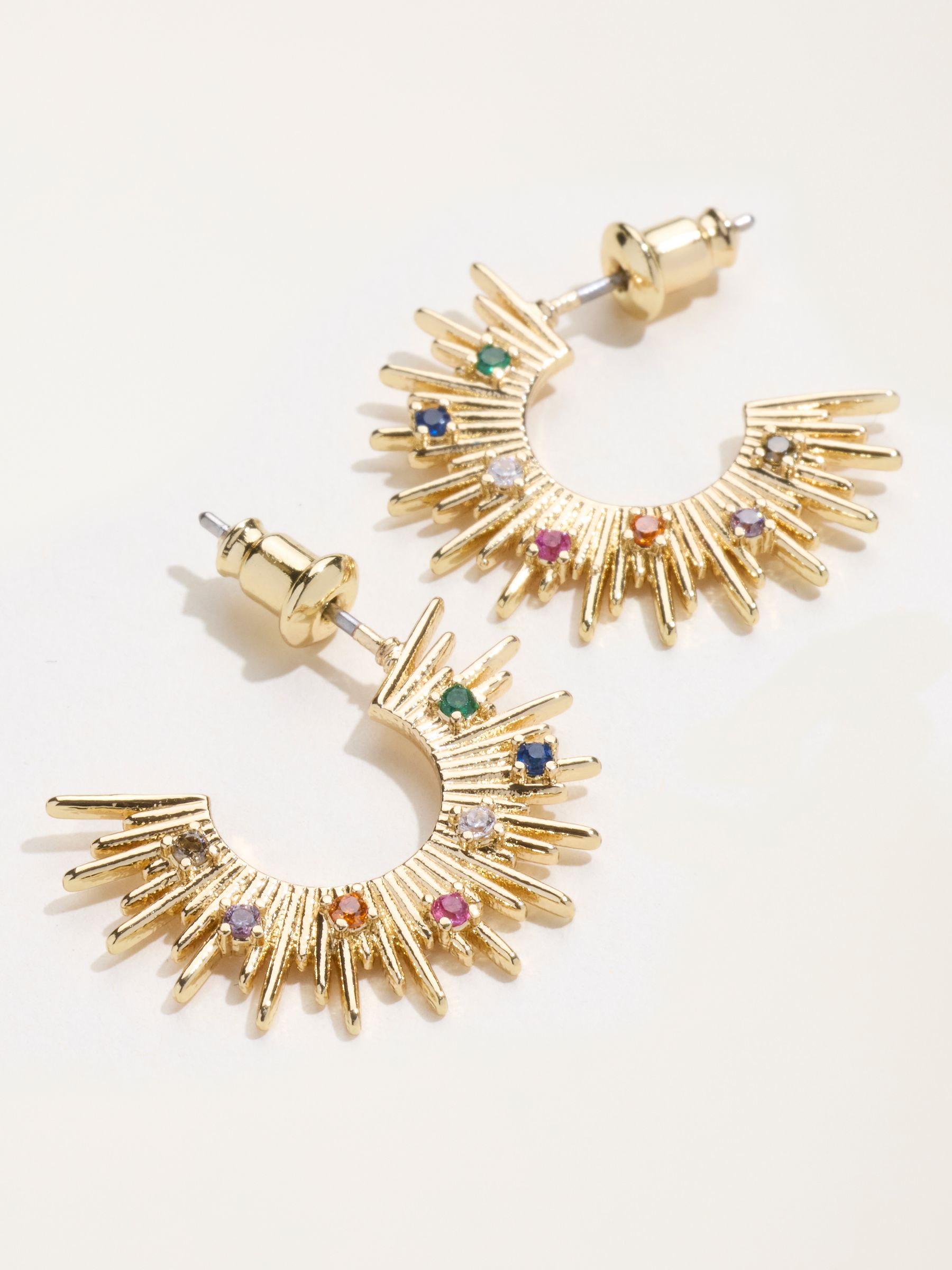 Sunburst Earrings in Gold Tone - Image 2 of 2 Sunburst Earrings in Gold Tone - Image 2 of 2