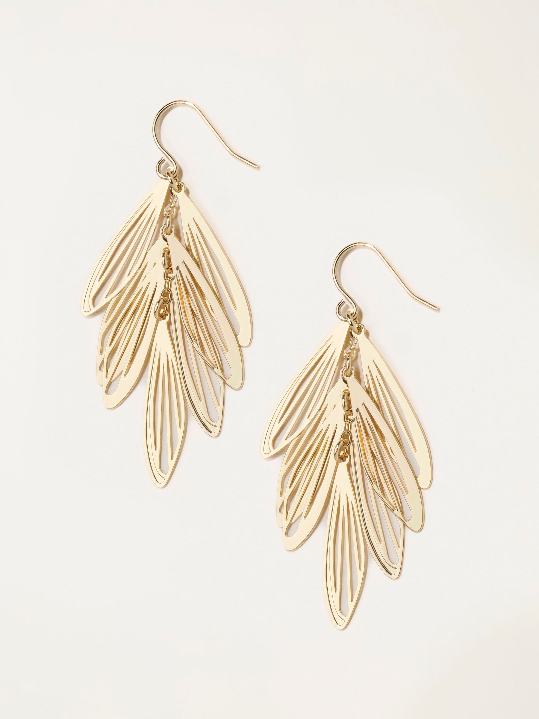 Gold Tone Party Drop Earrings - Image 1 of 2