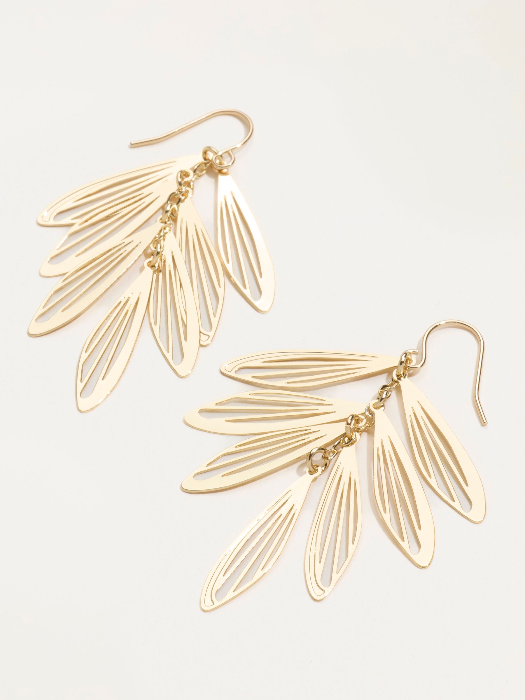 Gold Tone Party Drop Earrings - Image 2 of 2