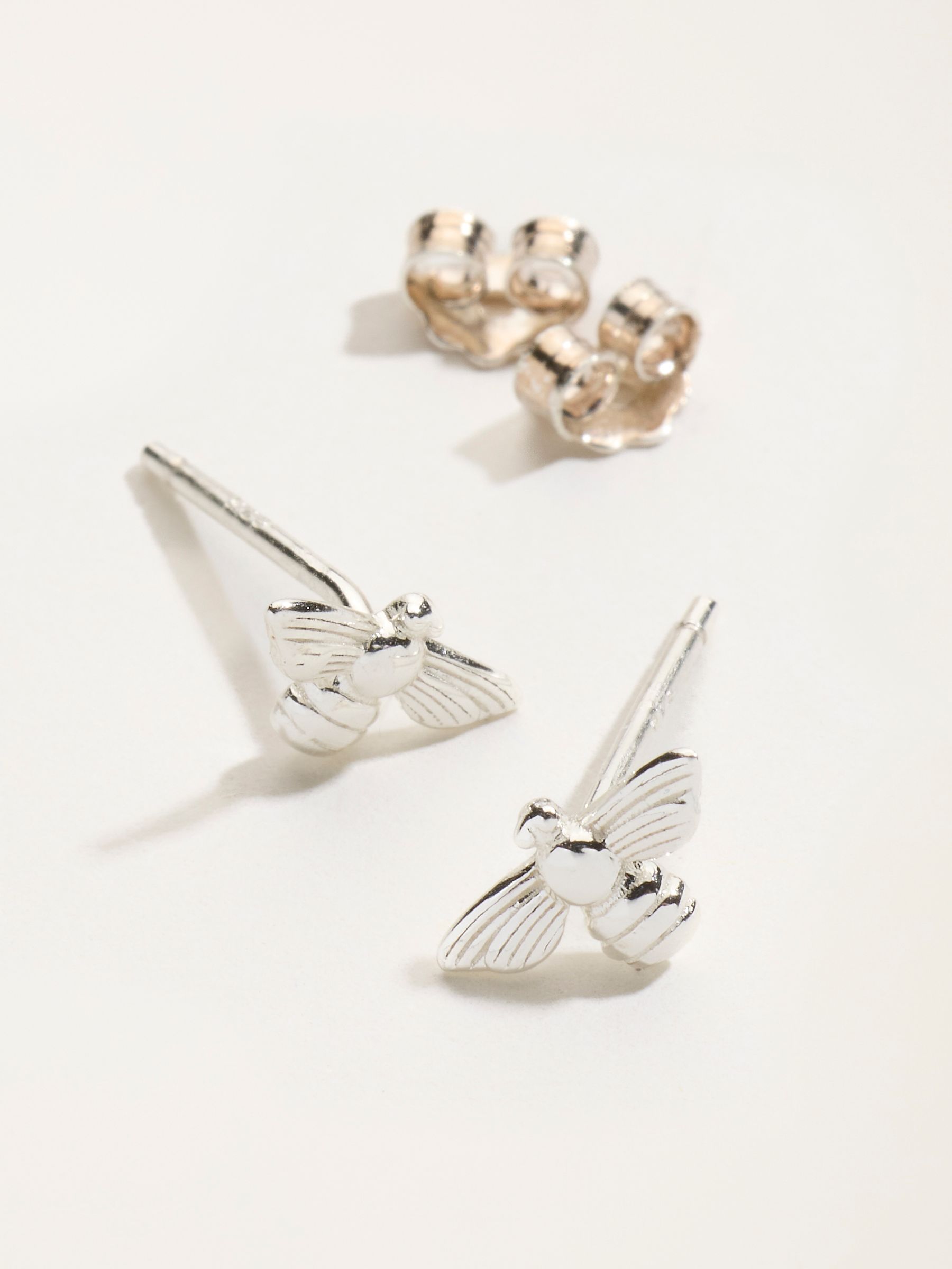 Silver Sterling Silver Bee Studs - Image 2 of 3