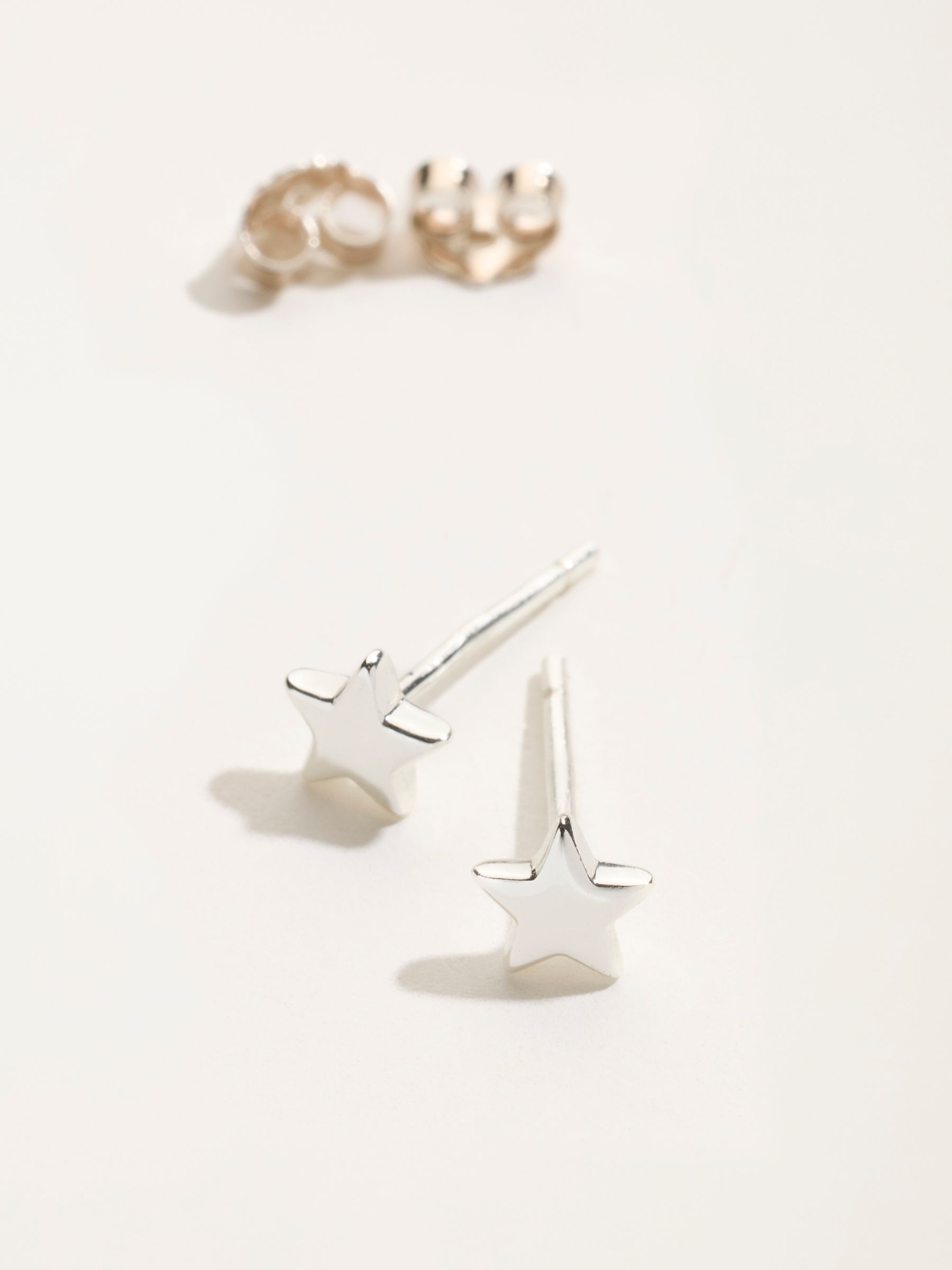 Silver Sterling Silver Star Studs - Image 2 of 3