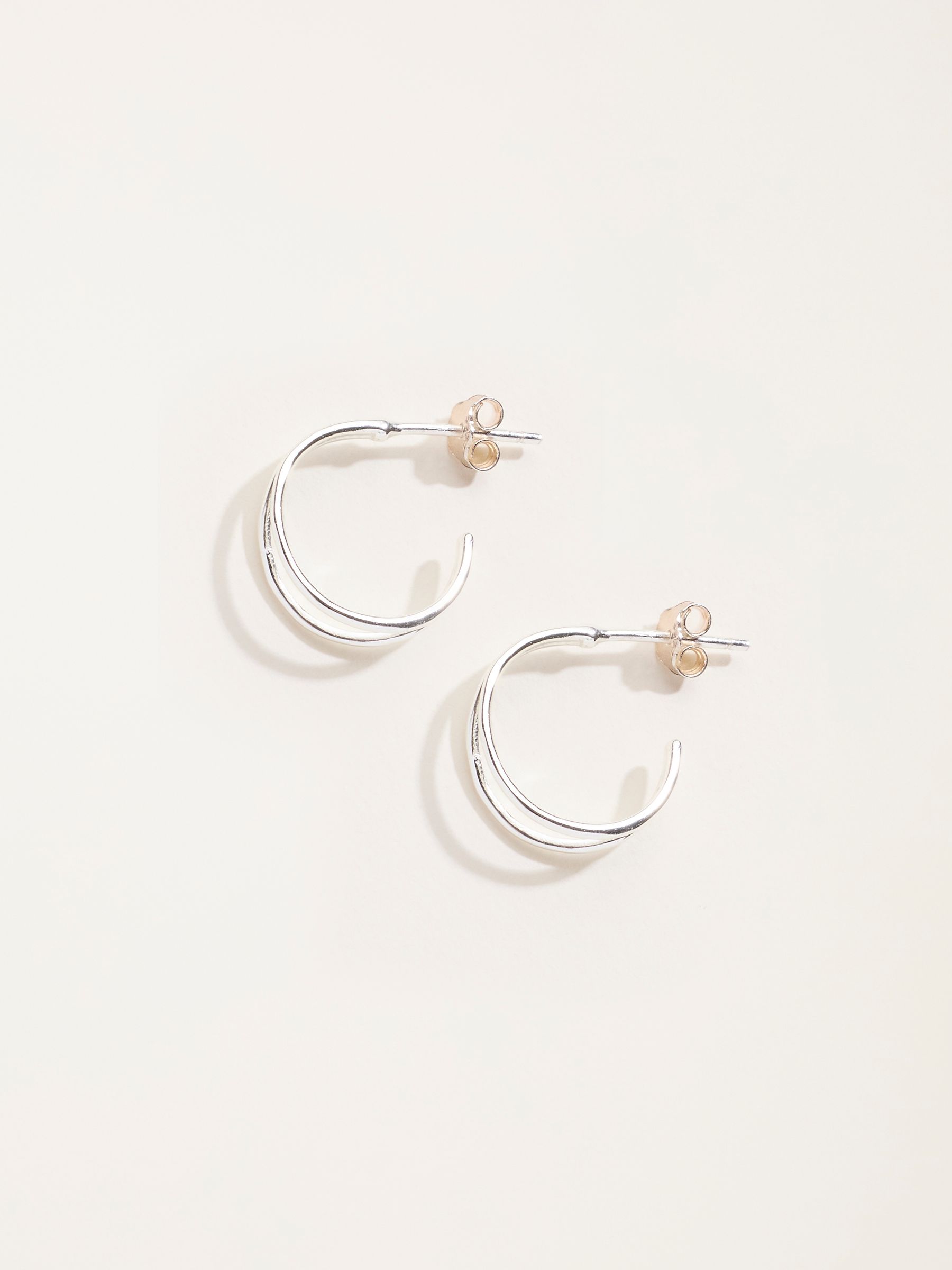 Silver Sterling Silver Hoop Earrings - Image 1 of 3