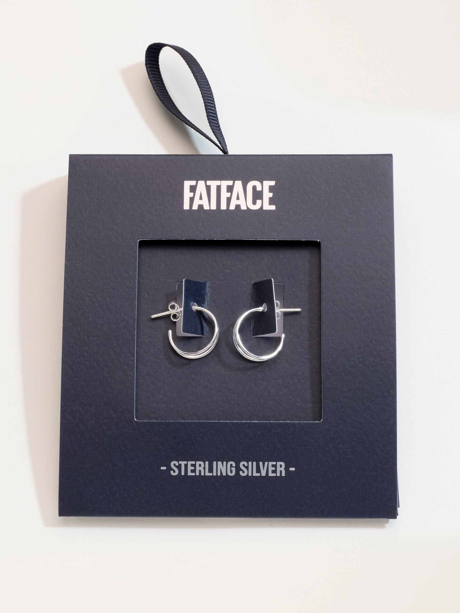 Silver Sterling Silver Hoop Earrings - Image 3 of 3