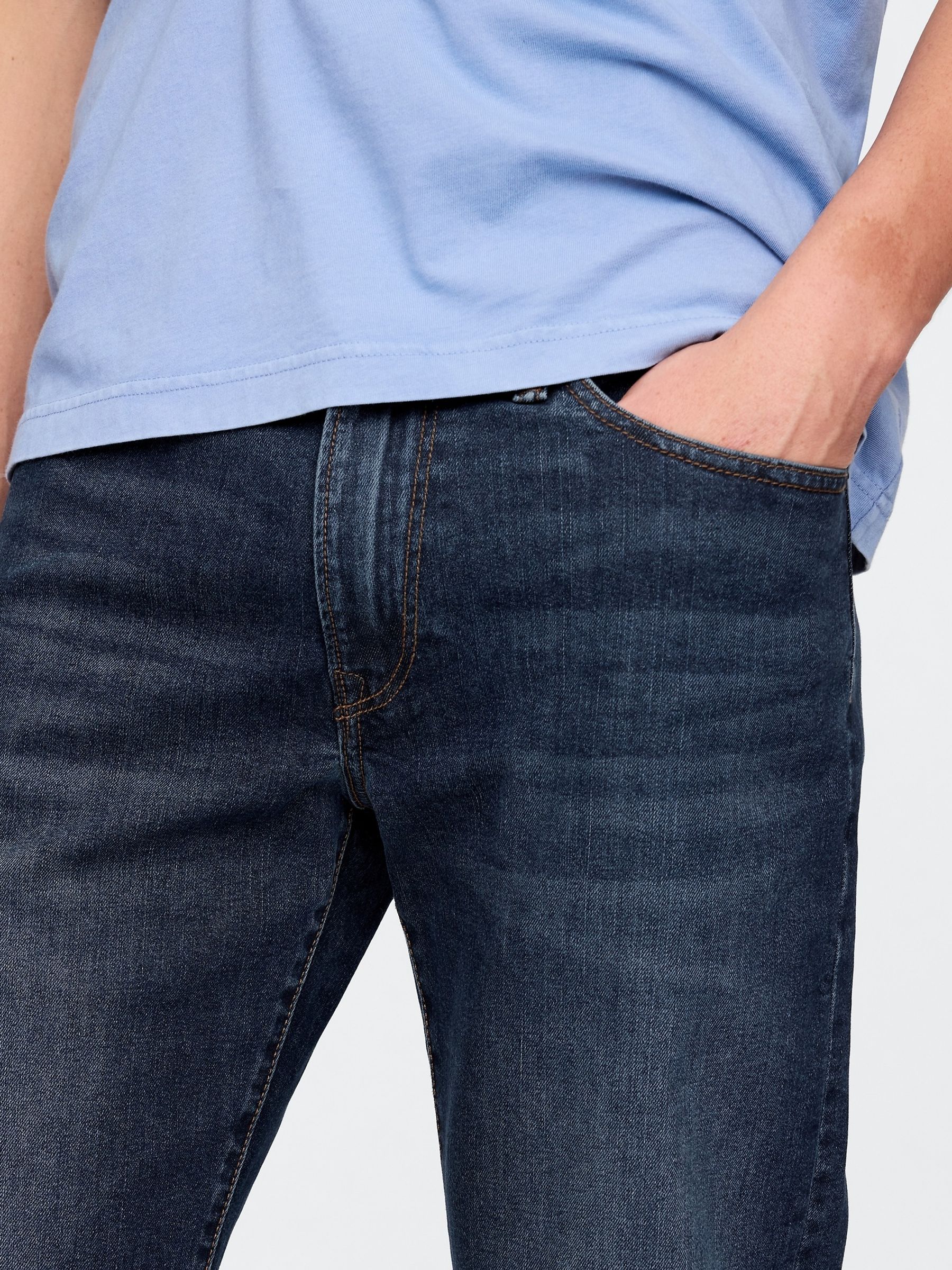 Dark Indigo Straight Jeans - Image 5 of 7