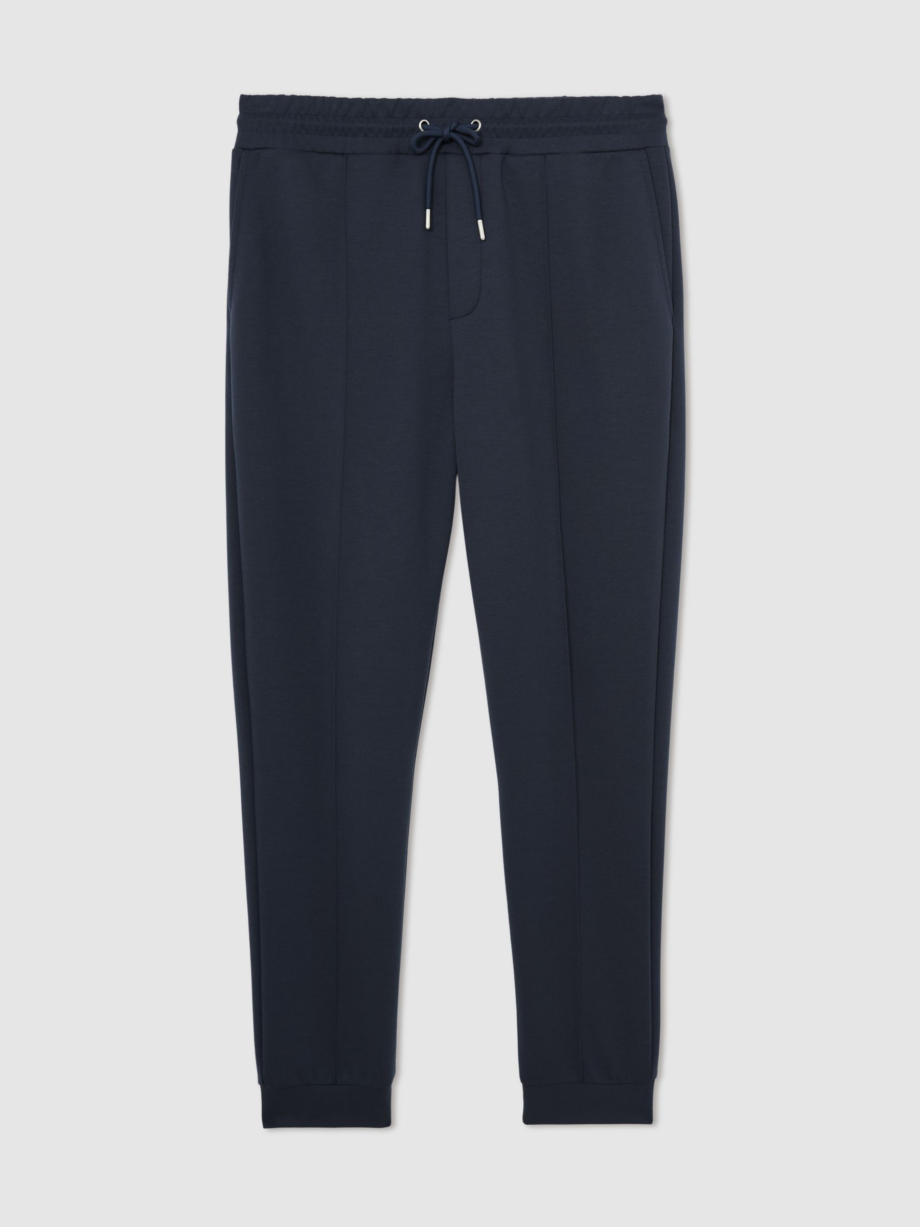 Stretch-Jersey Tailored Joggers in Airforce Blue