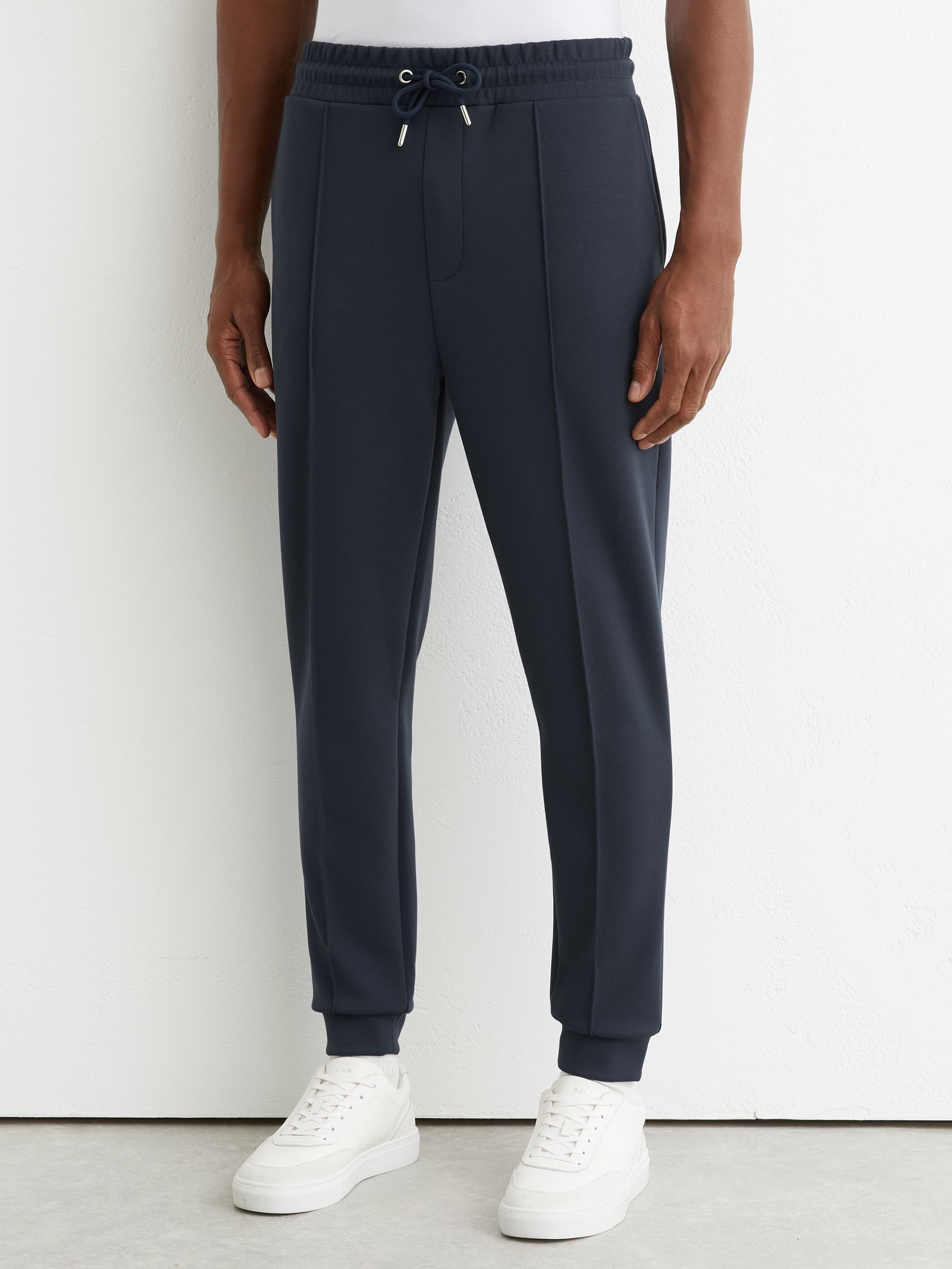 Stretch-Jersey Tailored Joggers in Airforce Blue - Image 3 of 6