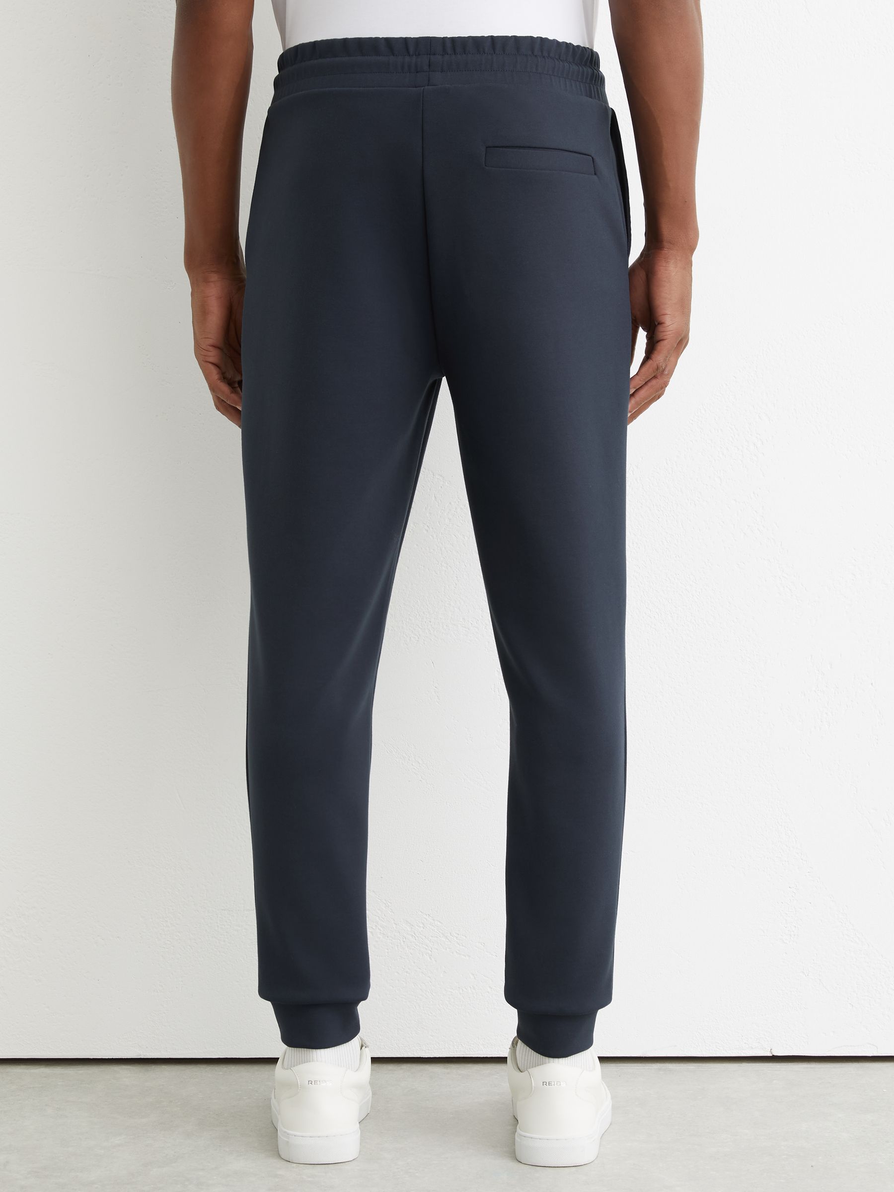 Stretch-Jersey Tailored Joggers in Airforce Blue - image 5