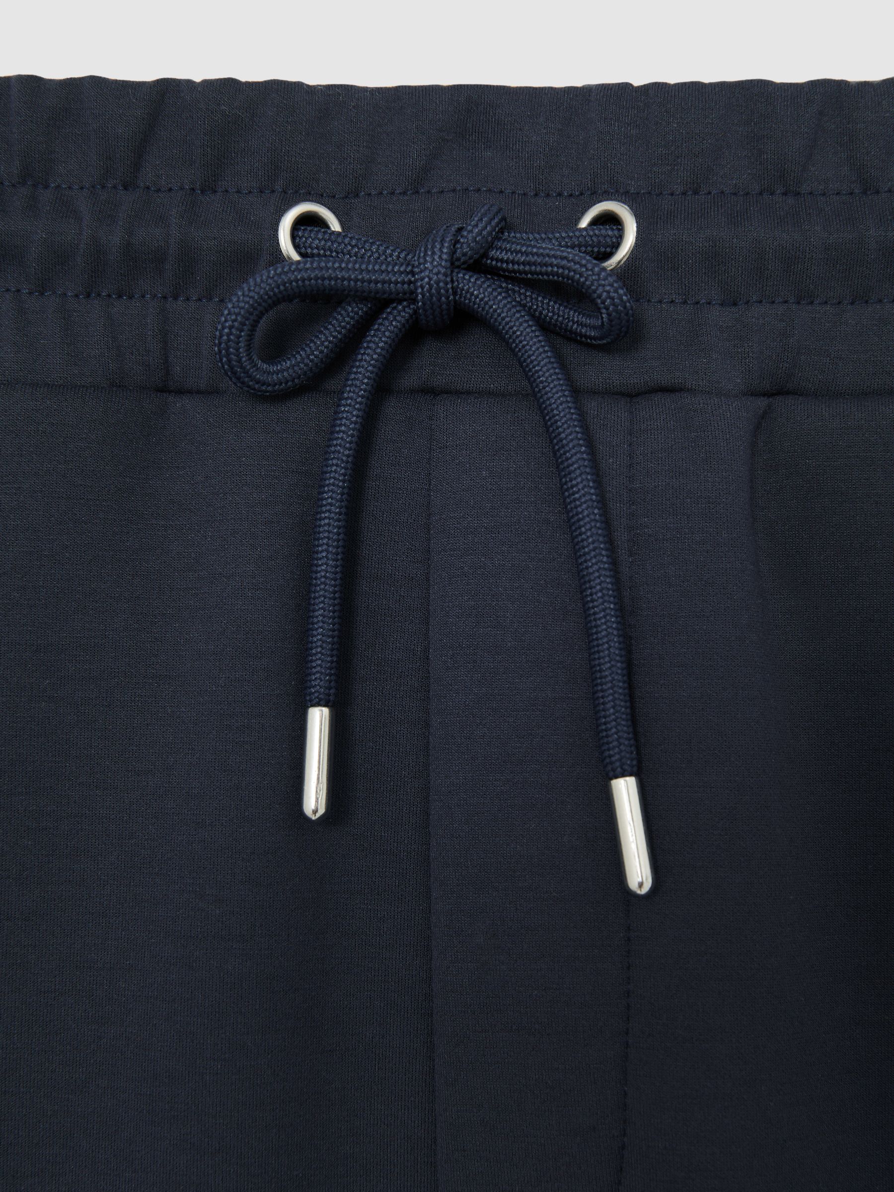 Stretch-Jersey Tailored Joggers in Airforce Blue - image 4
