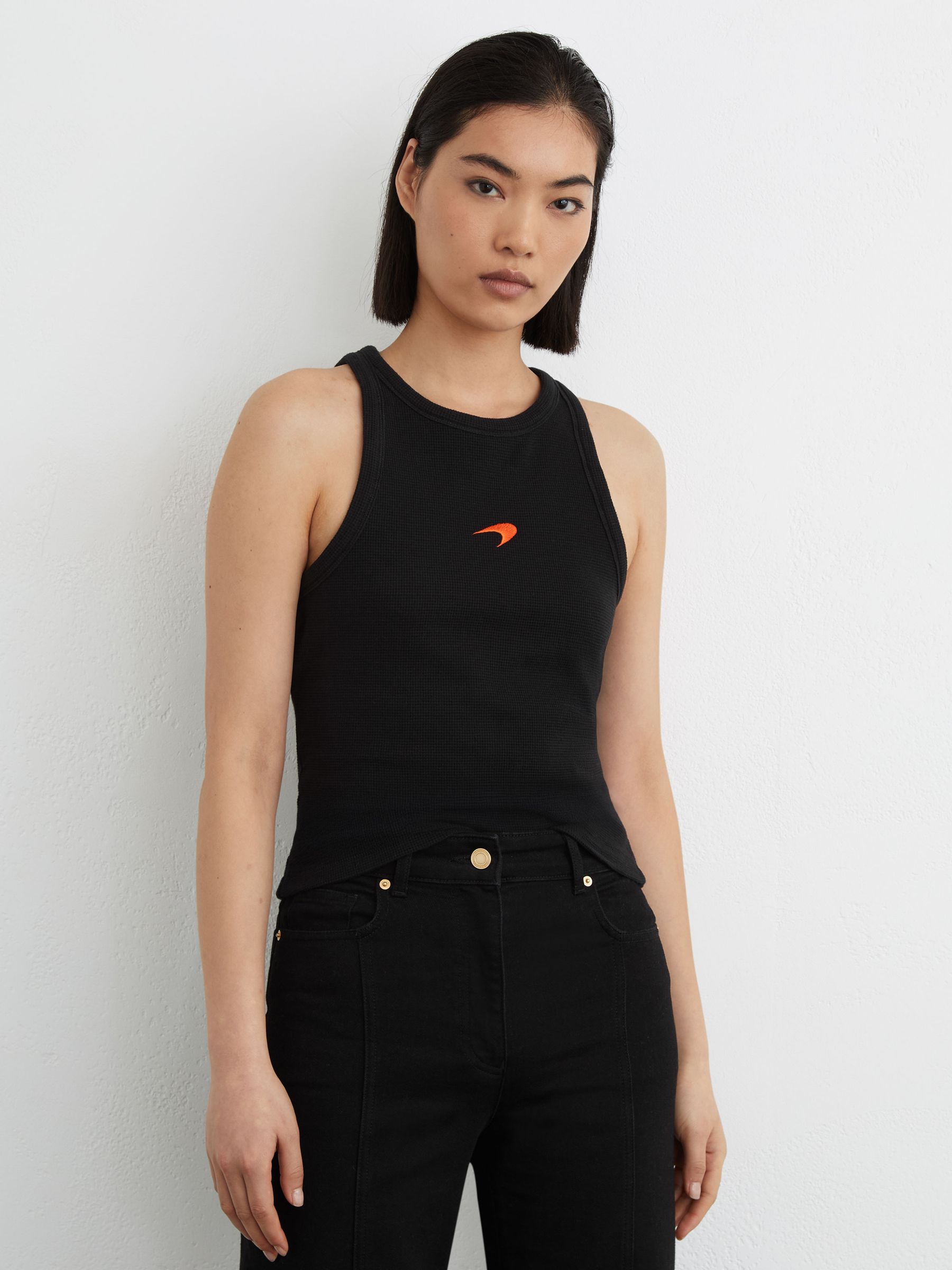 McLaren Racing Speedmark Waffle Vest in Black - Image 1 of 7
