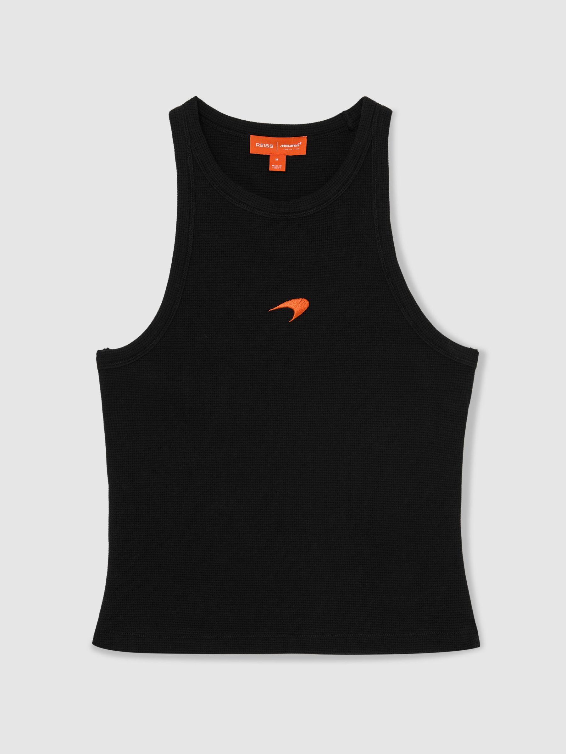 McLaren Racing Speedmark Waffle Vest in Black - Image 2 of 7