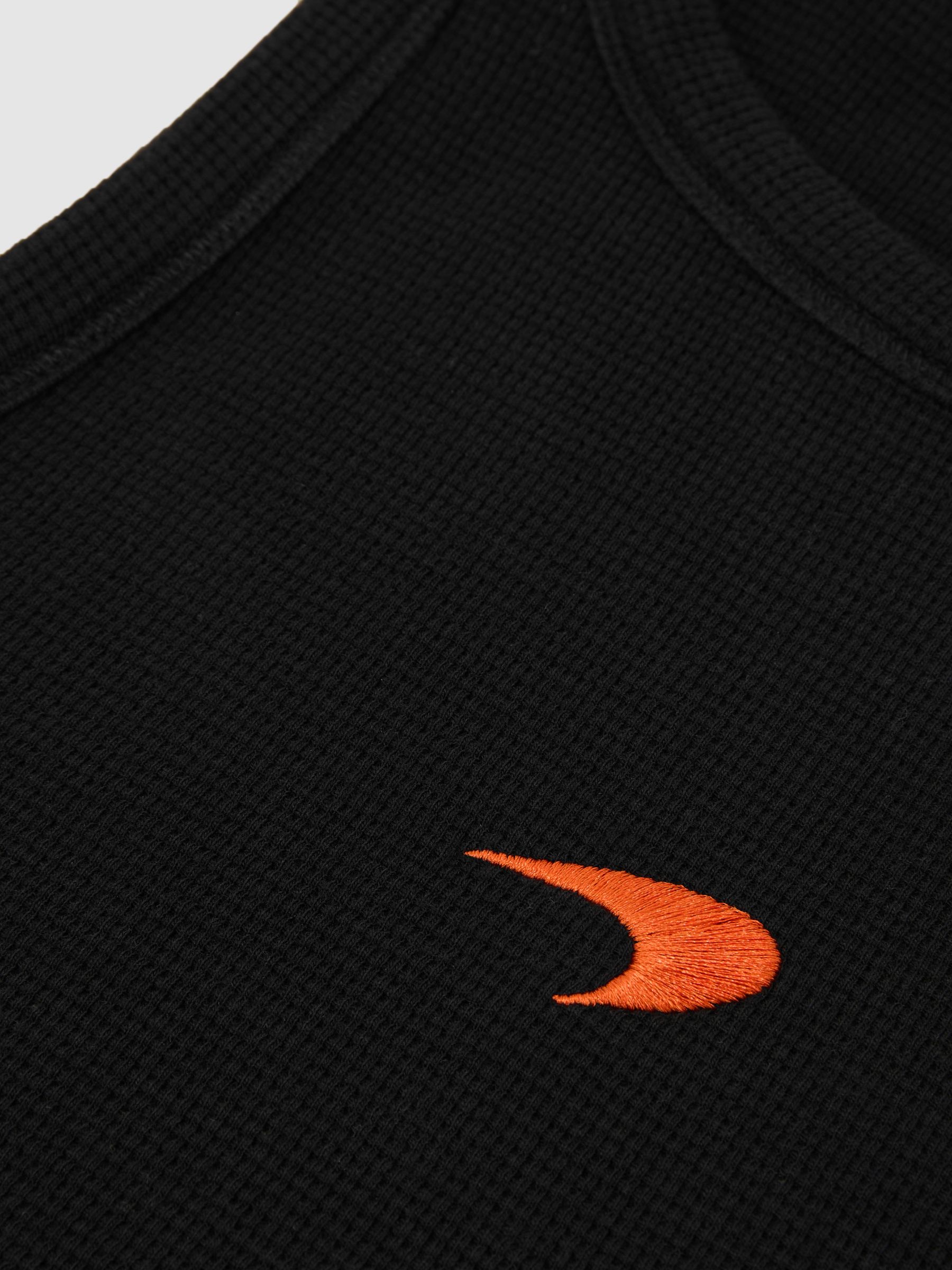 McLaren Racing Speedmark Waffle Vest in Black - Image 7 of 7