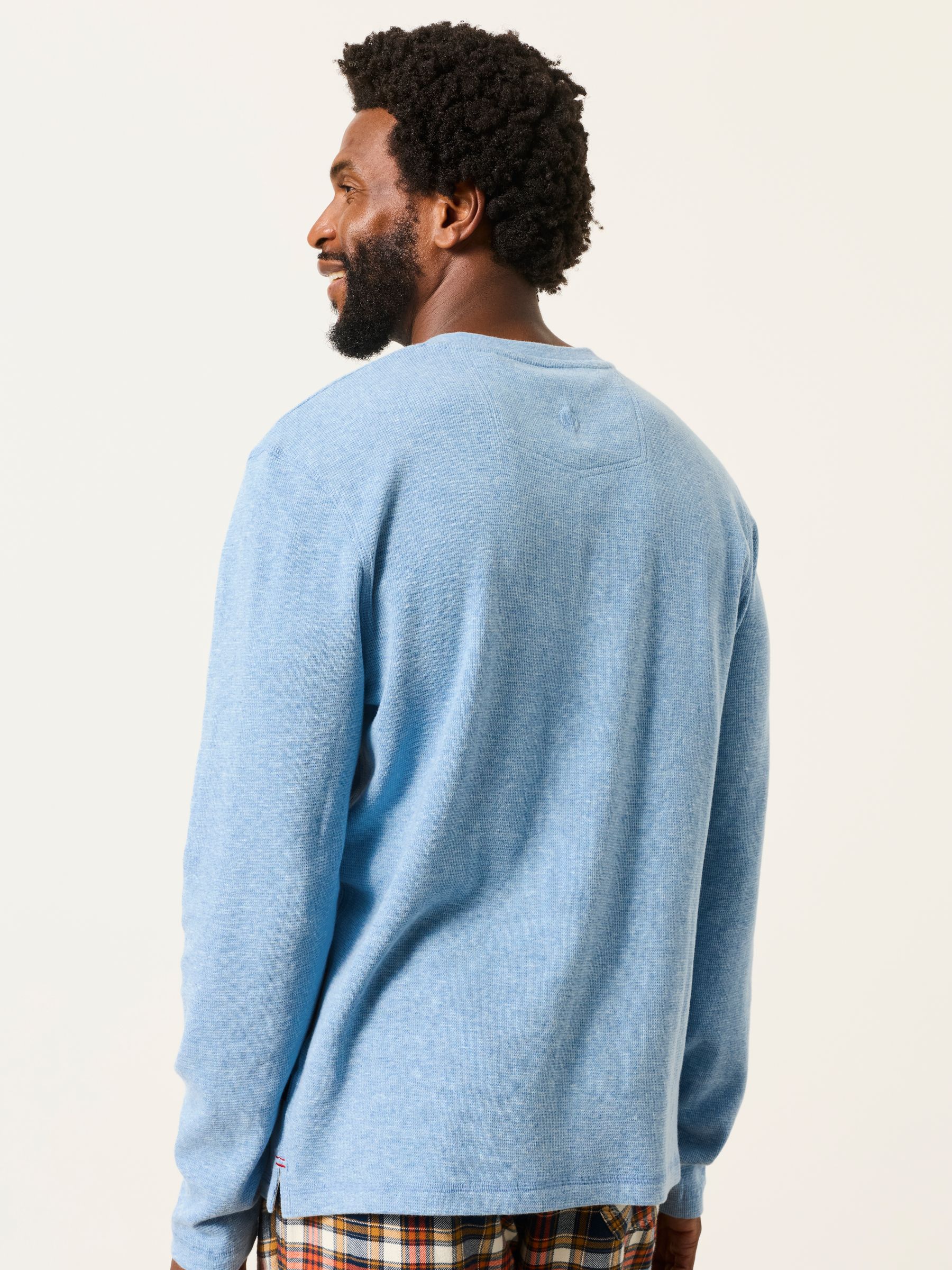 Light Blue Kemp Henley Pyjamas - Image 2 of 7 Light Blue Kemp Henley Pyjamas - Image 2 of 7