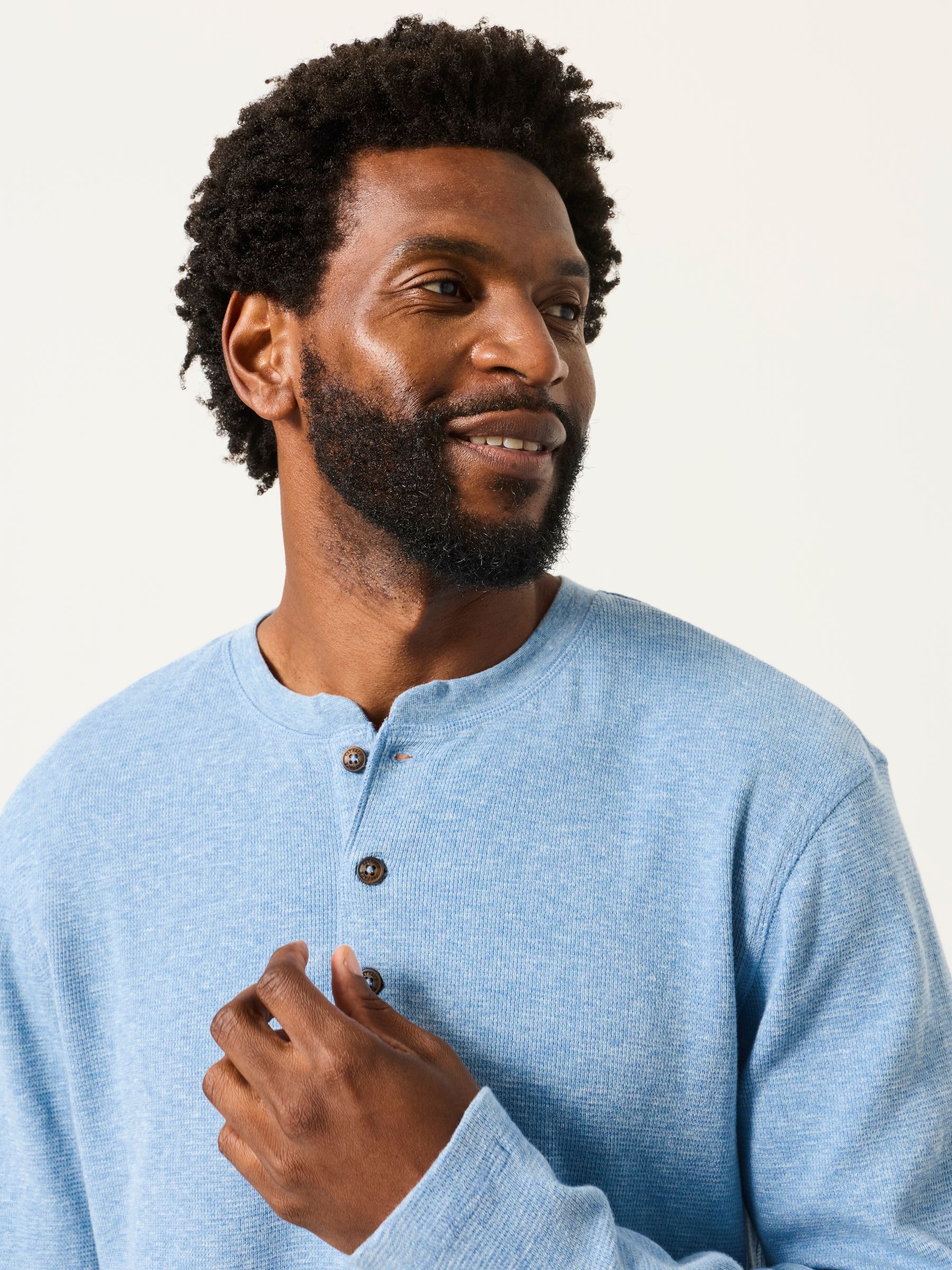 Light Blue Kemp Henley Pyjamas - Image 5 of 7
