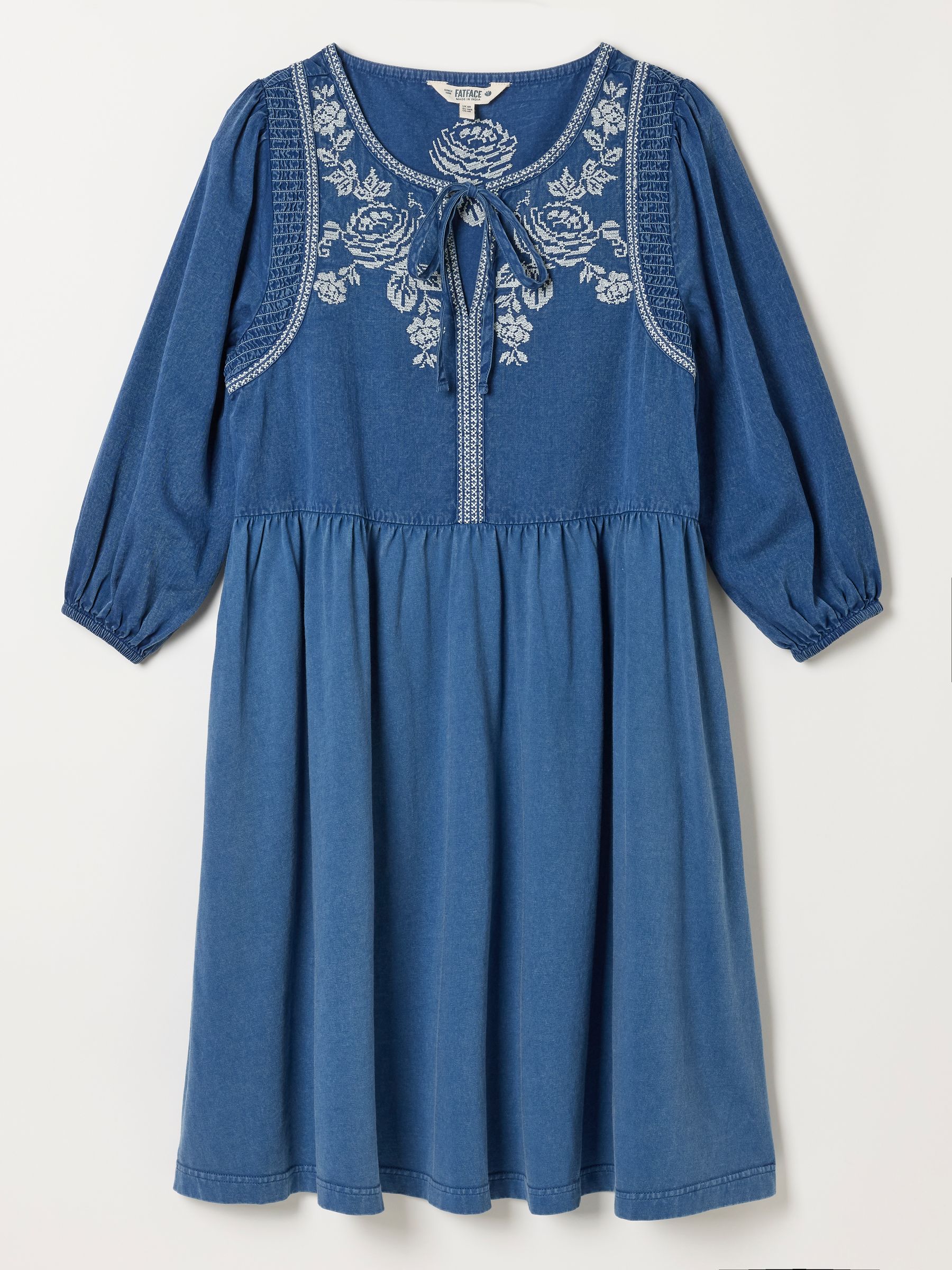 Cassie Blue Detail Dress - Image 7 of 7