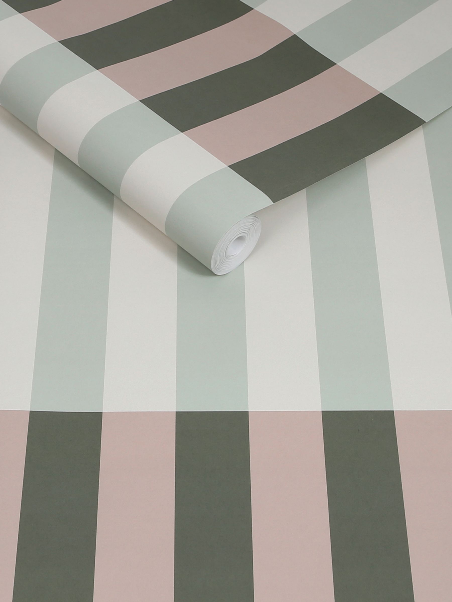 Terri A4 Wallpaper Sample in Green and Blush - Image 3 of 4