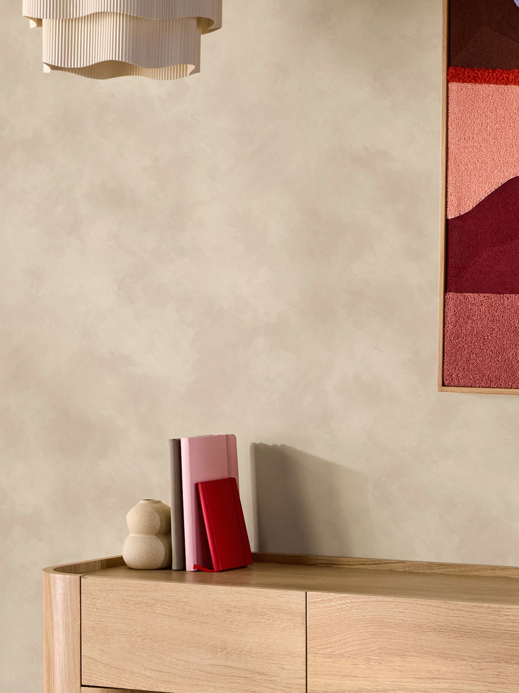 Shae 10M Wallpaper in Ecru Limewash - Image 1 of 4