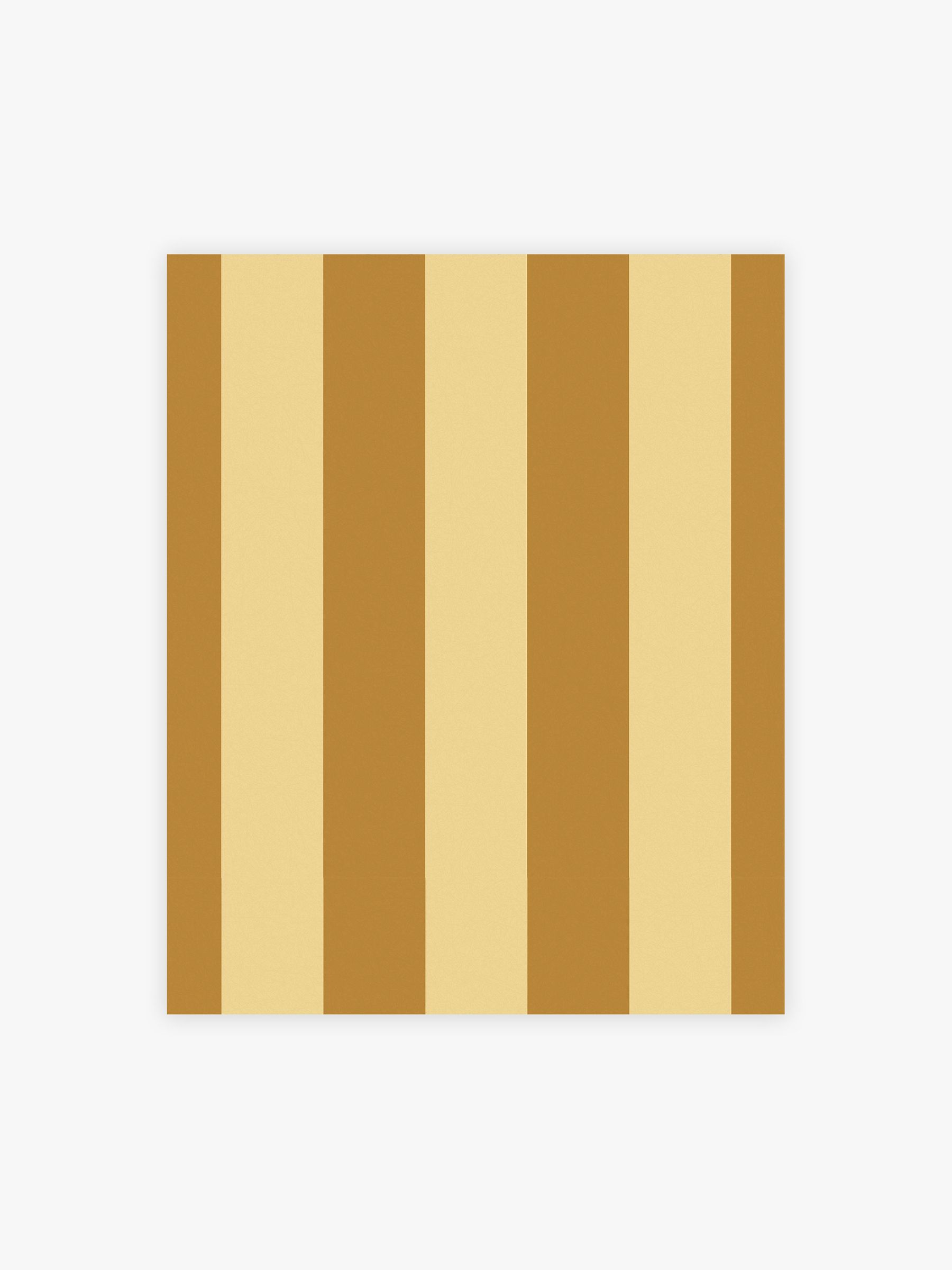 Demi Wide Stripe 10M Wallpaper in Ochre - Image 2 of 4