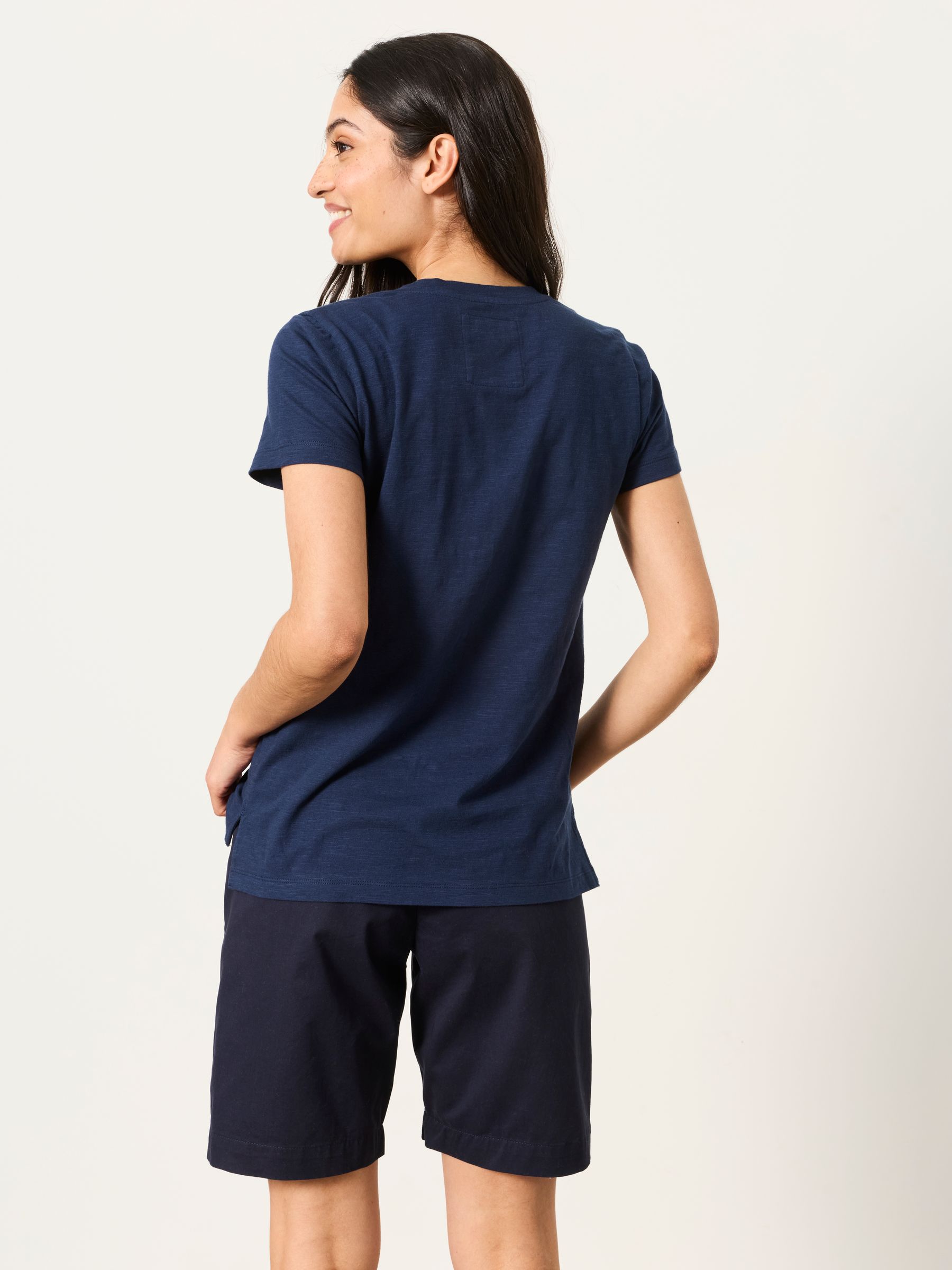 Demi Navy/White 2 Pack V Neck T-Shirt - Image 3 of 7