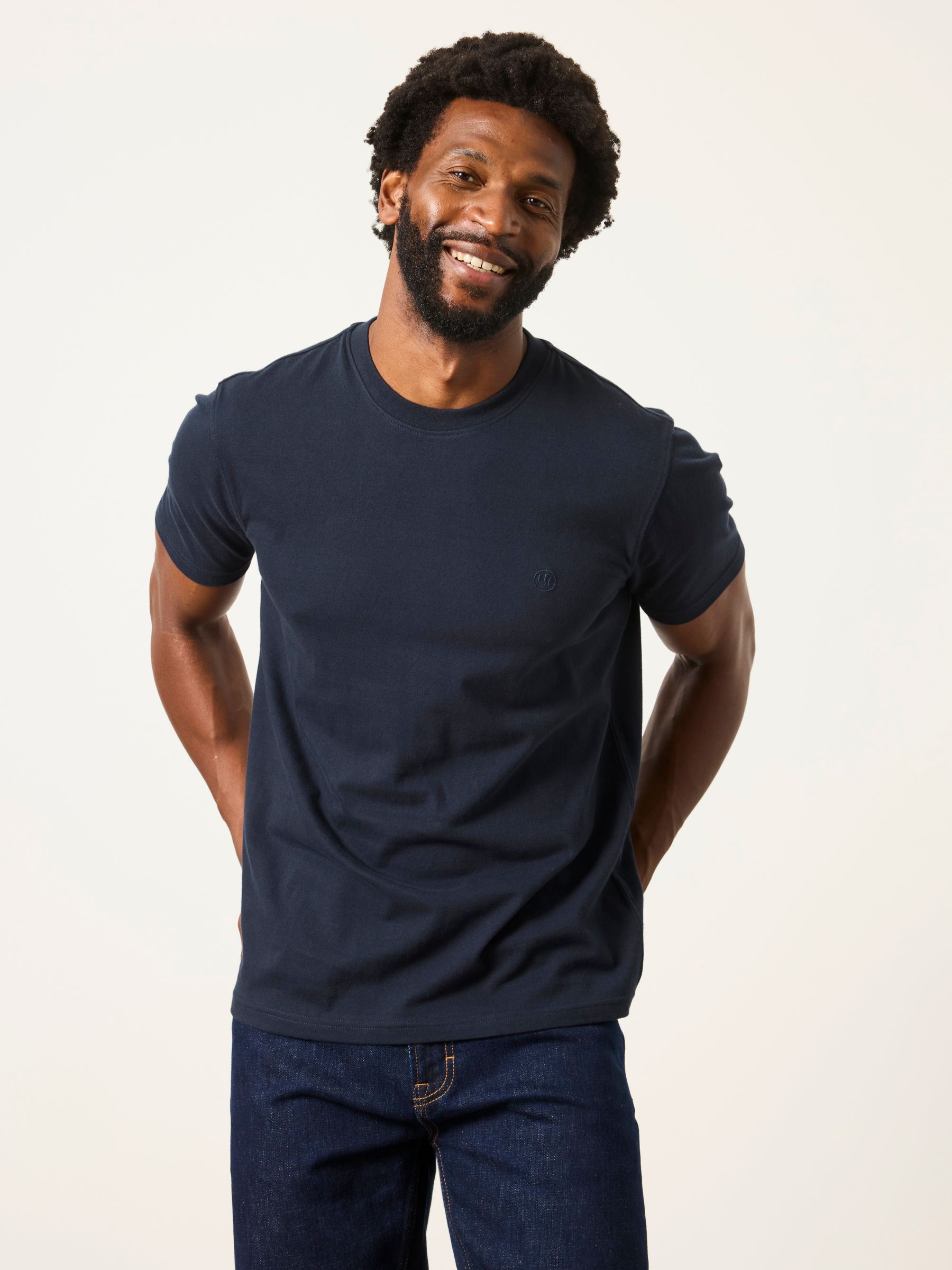3 Pack Navy/Burgundy/Green Short Sleeve T-Shirt - Image 2 of 7
