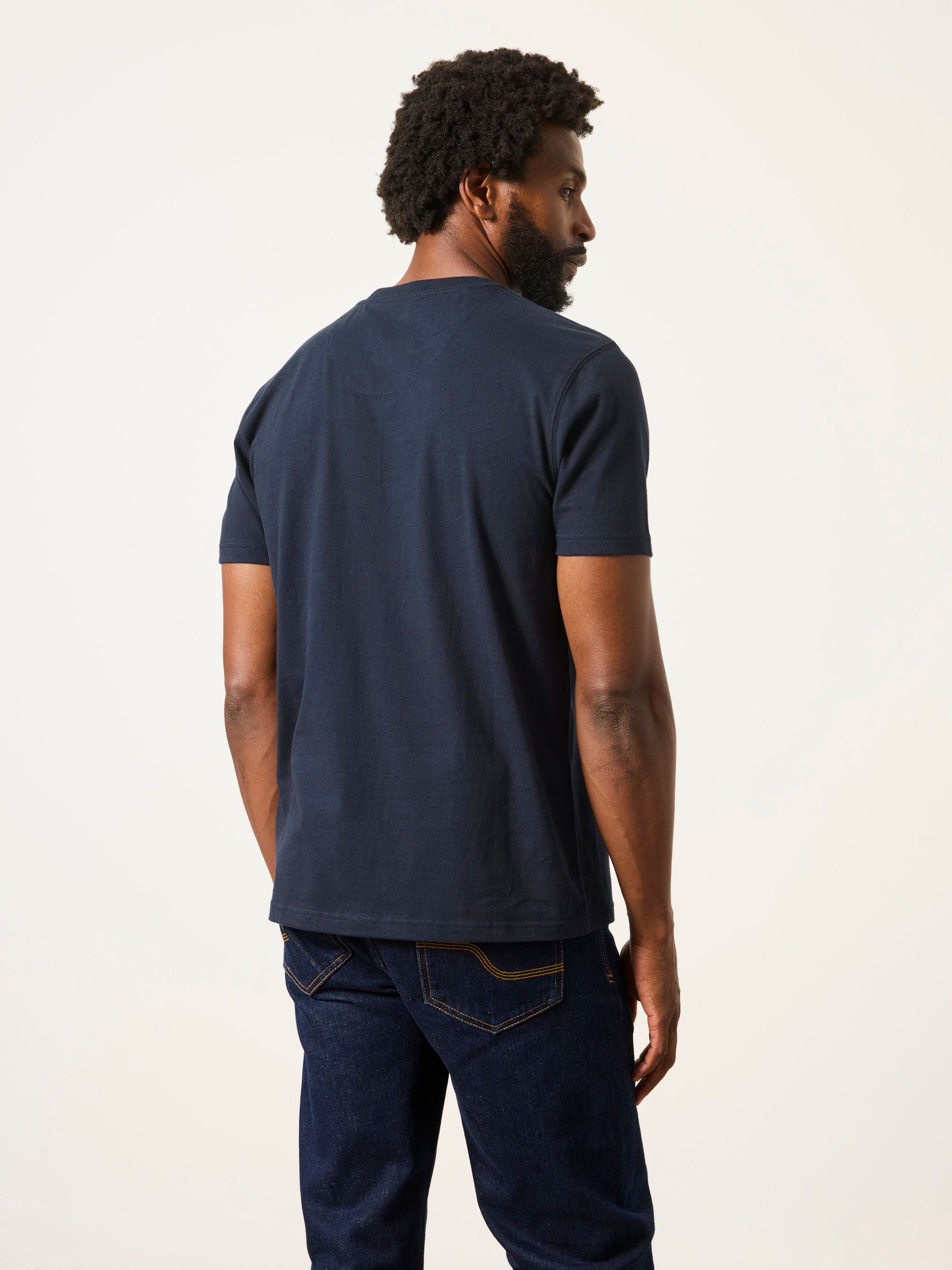 3 Pack Navy/Burgundy/Green Short Sleeve T-Shirt - Image 3 of 7