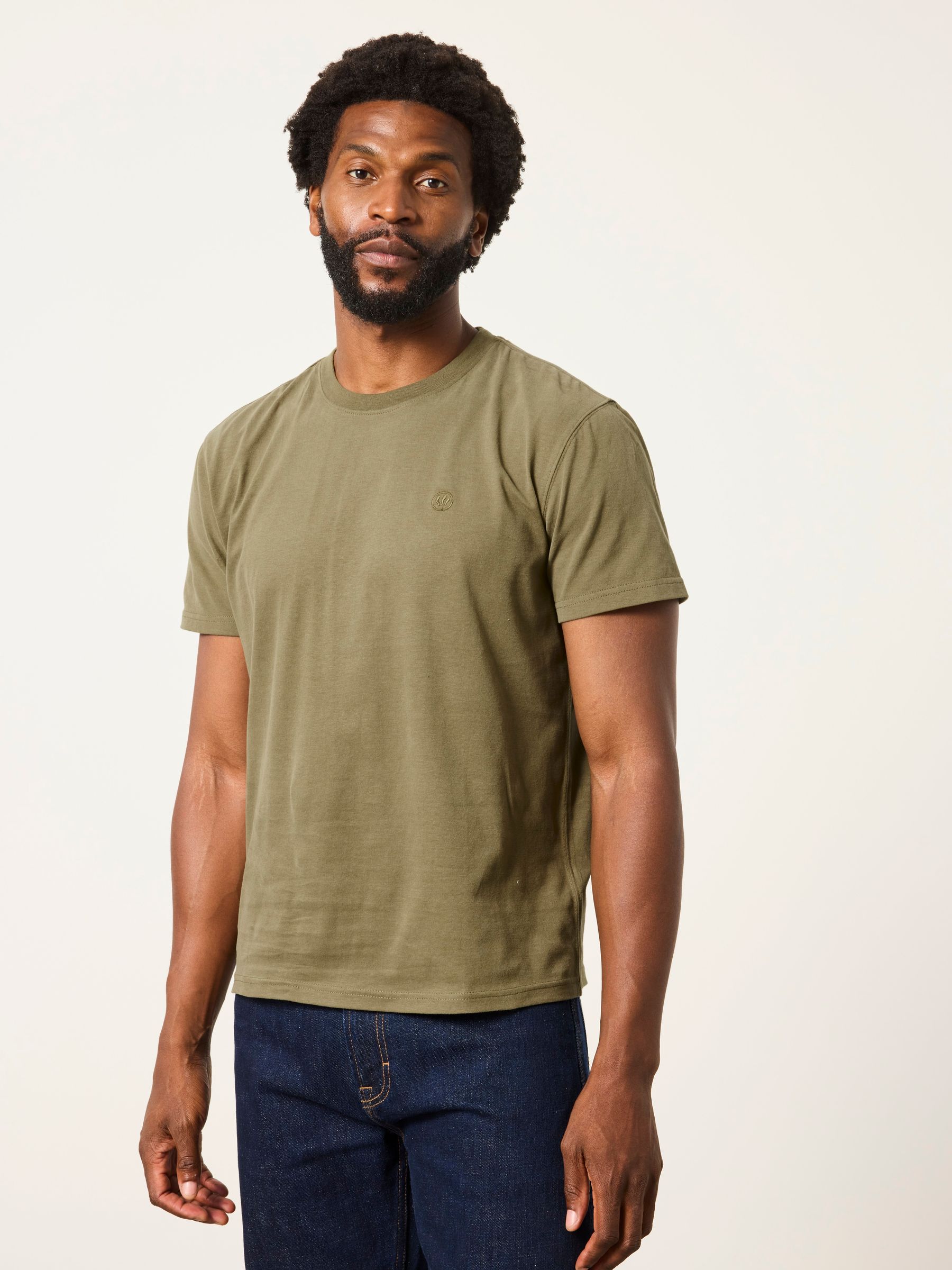 3 Pack Navy/Burgundy/Green Short Sleeve T-Shirt - Image 5 of 7