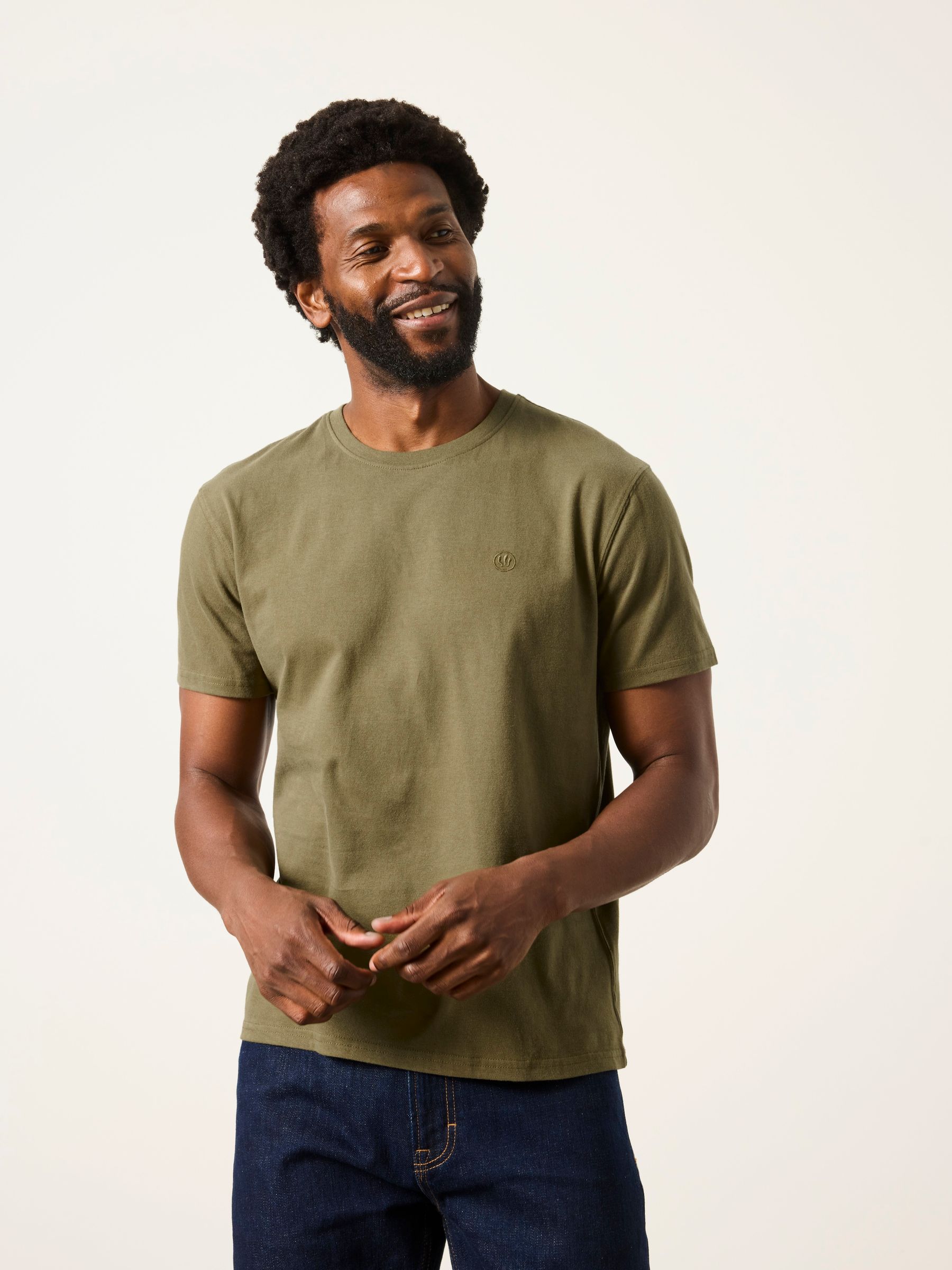 3 Pack Khaki Green Short Sleeve T-Shirt - Image 5 of 7