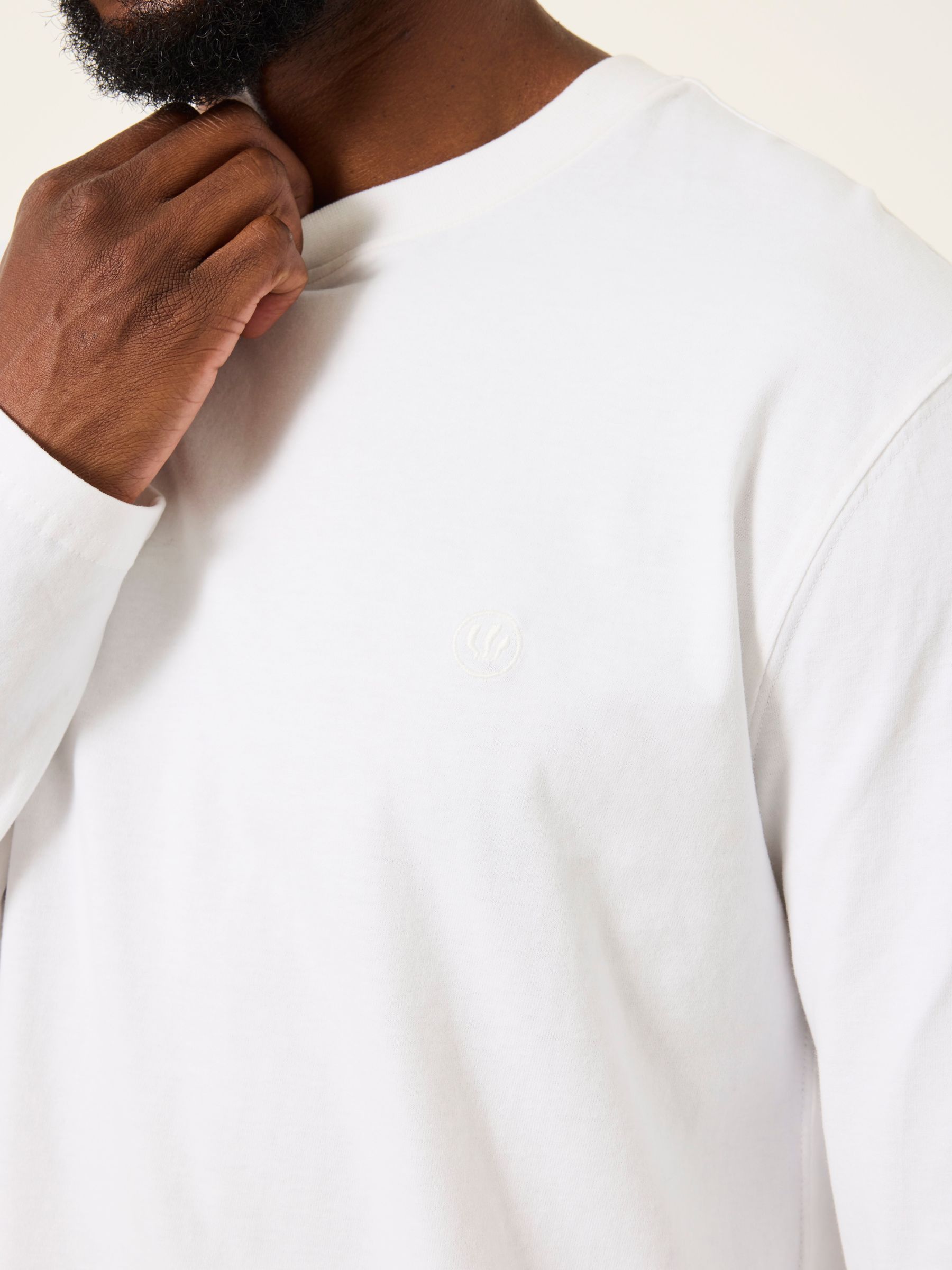 3 Pack Black/Teal/White Long Sleeve T-Shirt - Image 6 of 8