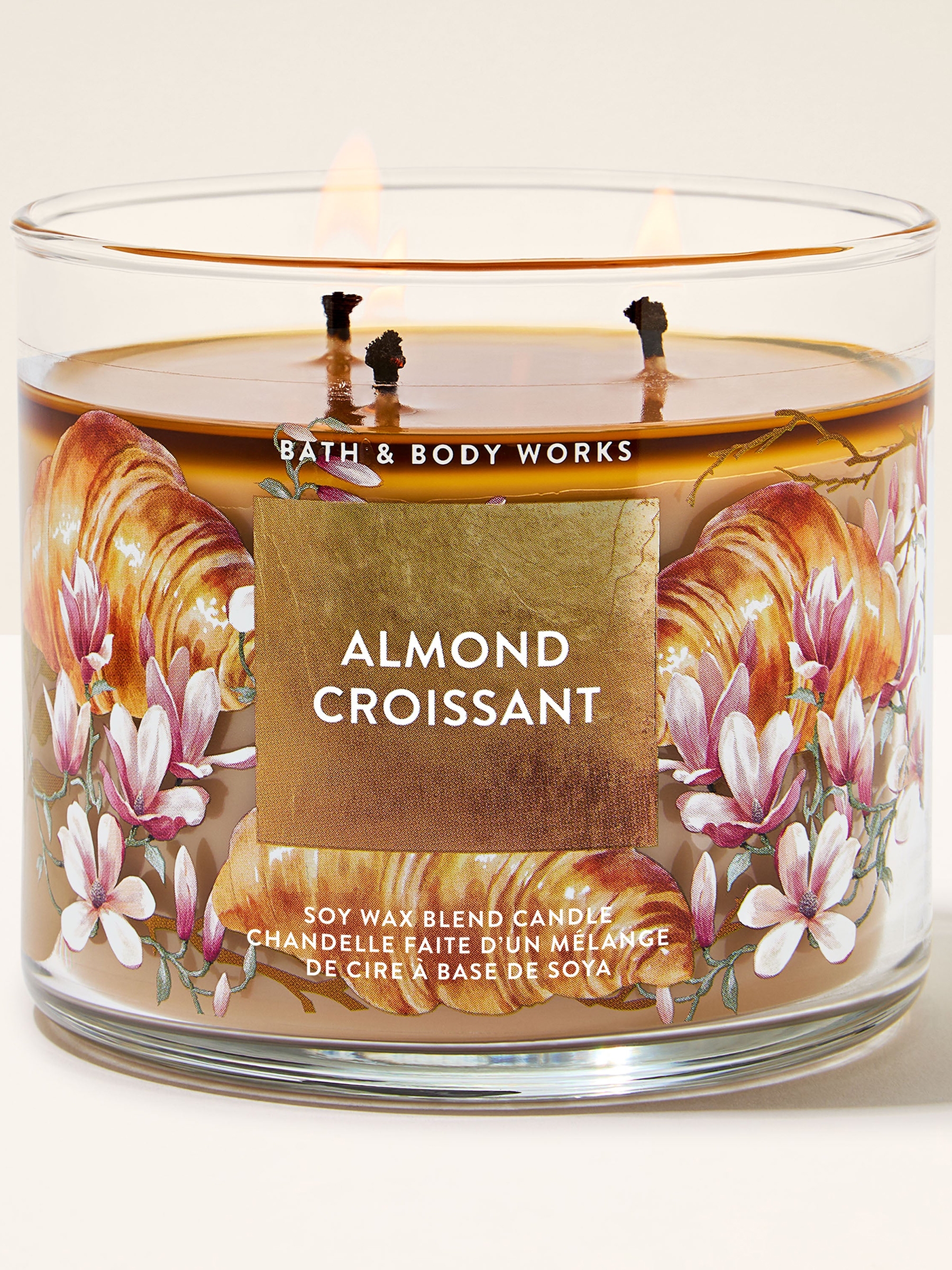 Almond Croissant Candle 411g 3 Wick - Image 1 of 4