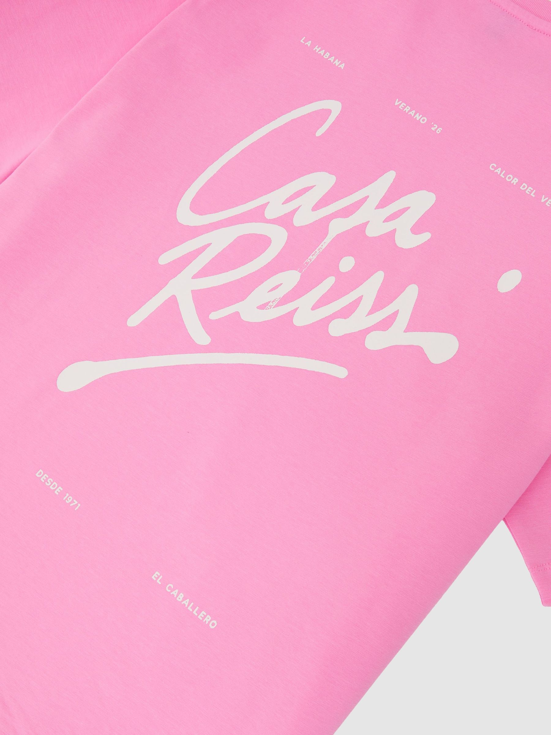 Cotton Logo Short-Sleeve Relaxed T-Shirt in Pink - image 2