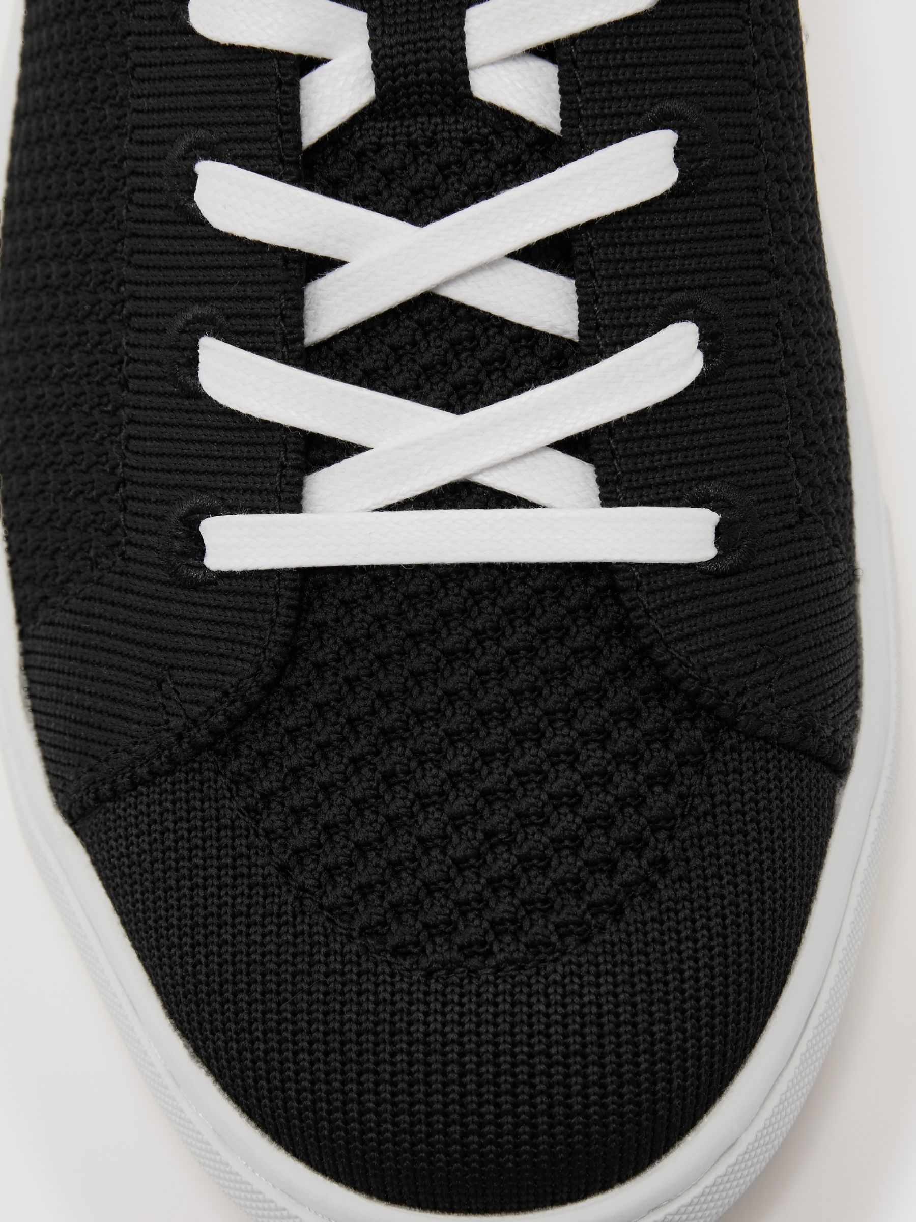Knitted Low-Top Trainers in Black - Image 5 of 5