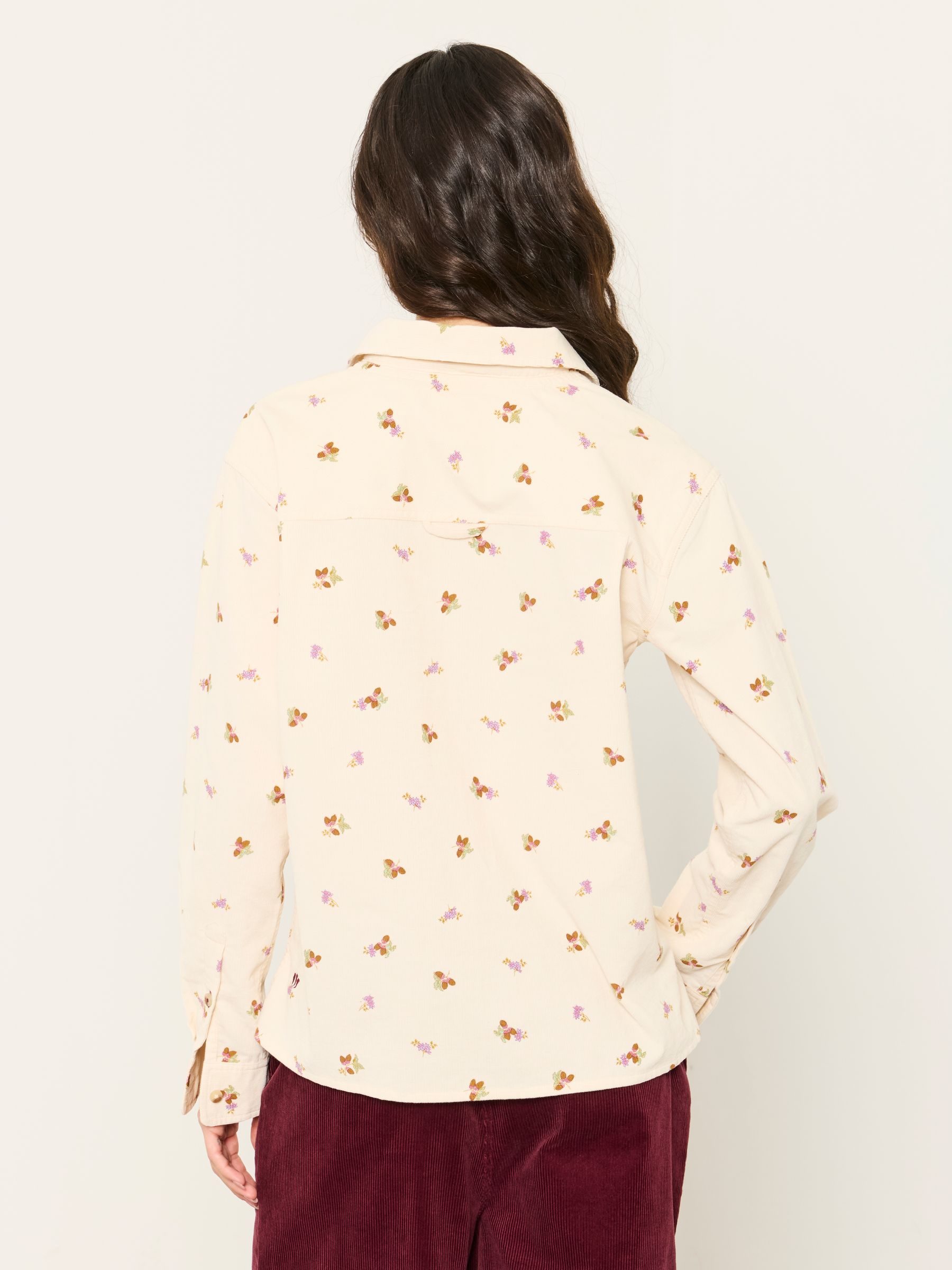 Beck Ivory Acorn Cord Petite Shirt - Image 2 of 7