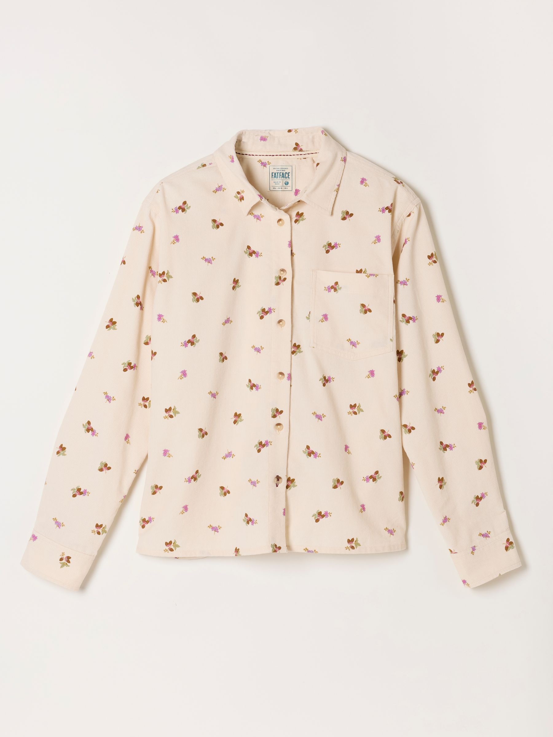 Beck Ivory Acorn Cord Petite Shirt - Image 7 of 7